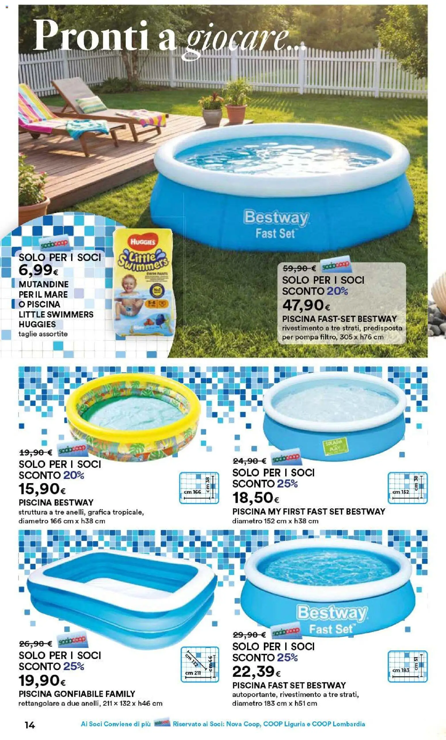 Volantino Ipercoop del 07.05.2026 | Pagina: 14 | Prodotti: Mutandine, Piscina