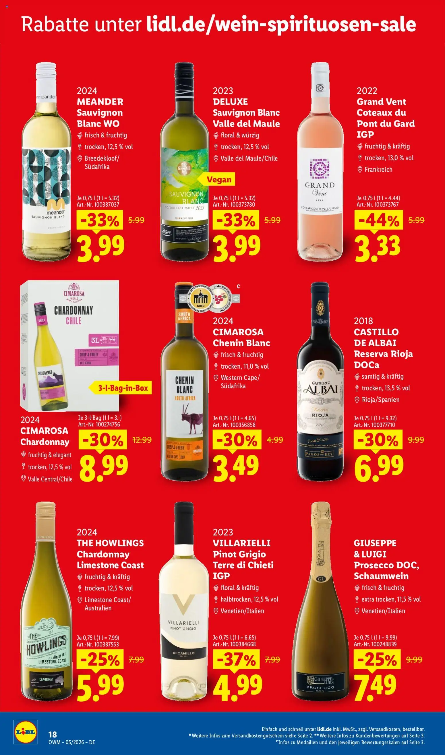 Lidl Prospekt – gültig ab 01.05.2026 | Seite: 18 | Produkte: Prosecco