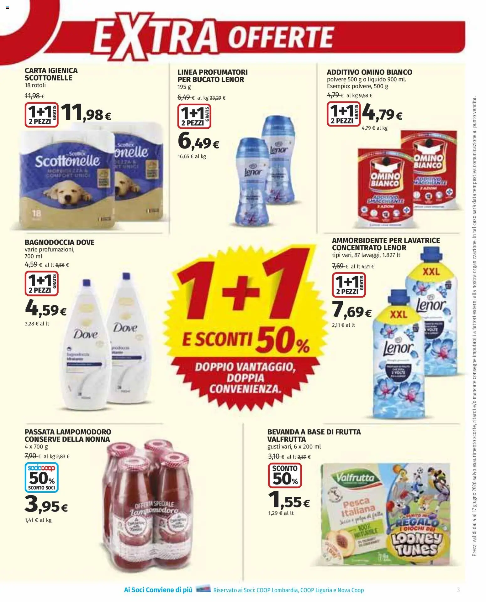 Volantino Ipercoop del 04.06.2026 | Pagina: 3 | Prodotti: Carta igienica, Frutta, Pesca, Data