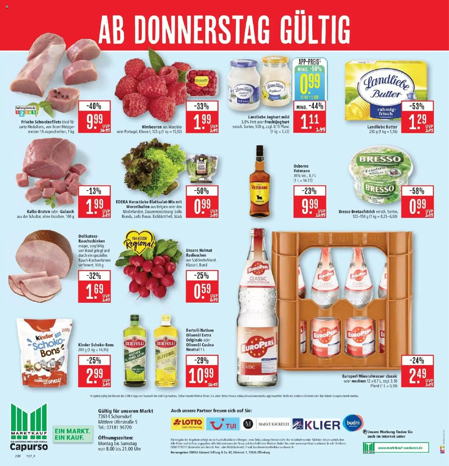 Marktkauf Prospekt Schorndorf (ab 19.10.2026) » Angebote online | Seite: 36 | Produkte: Olivenol, Bertolli olivenol, Fruchtjoghurt, Vanille