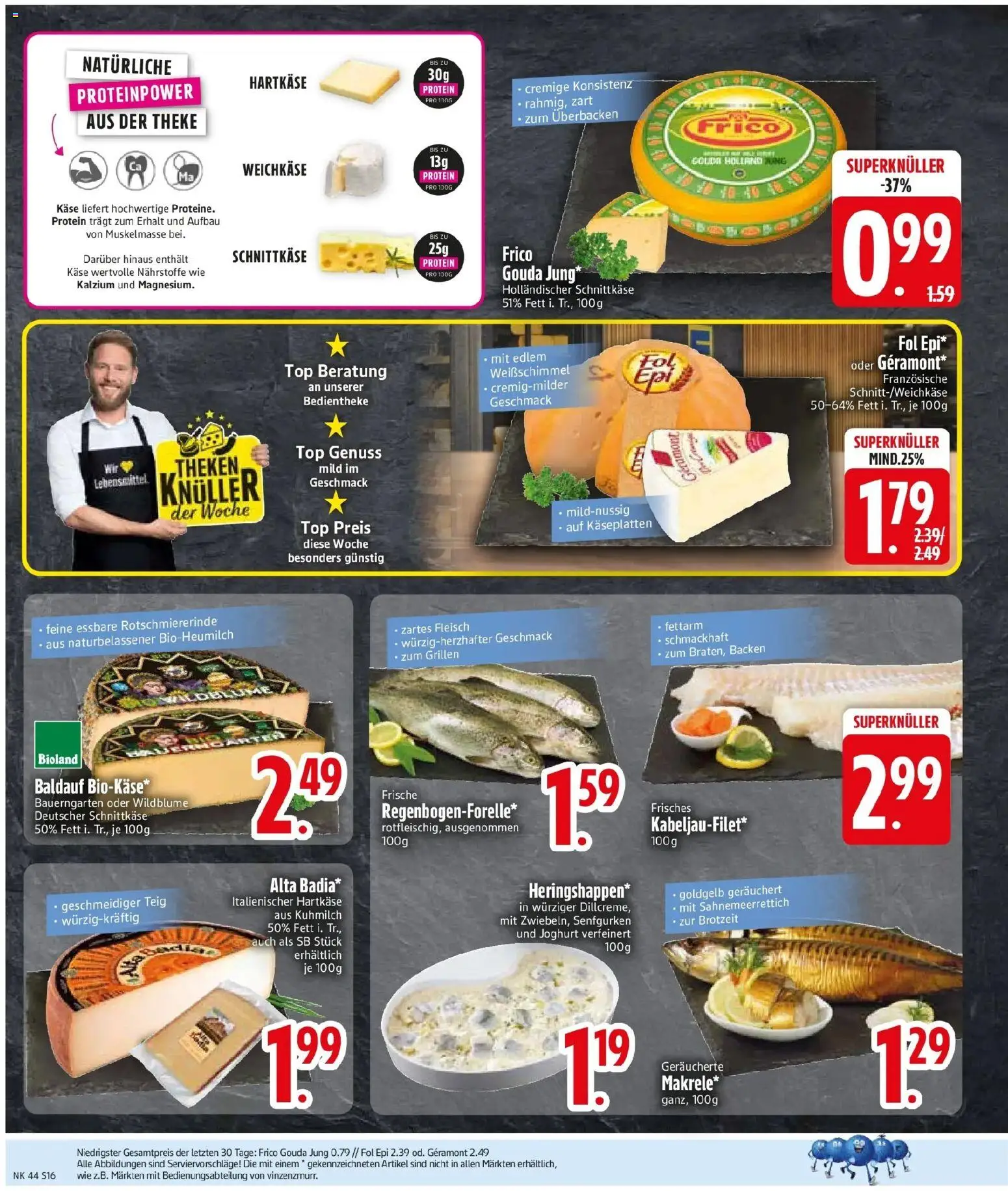 Edeka Prospekt Rötz (ab 26.10.2026) » Angebote Online | Seite: 18 | Produkte: Geramont, Käse, Joghurt, Theke