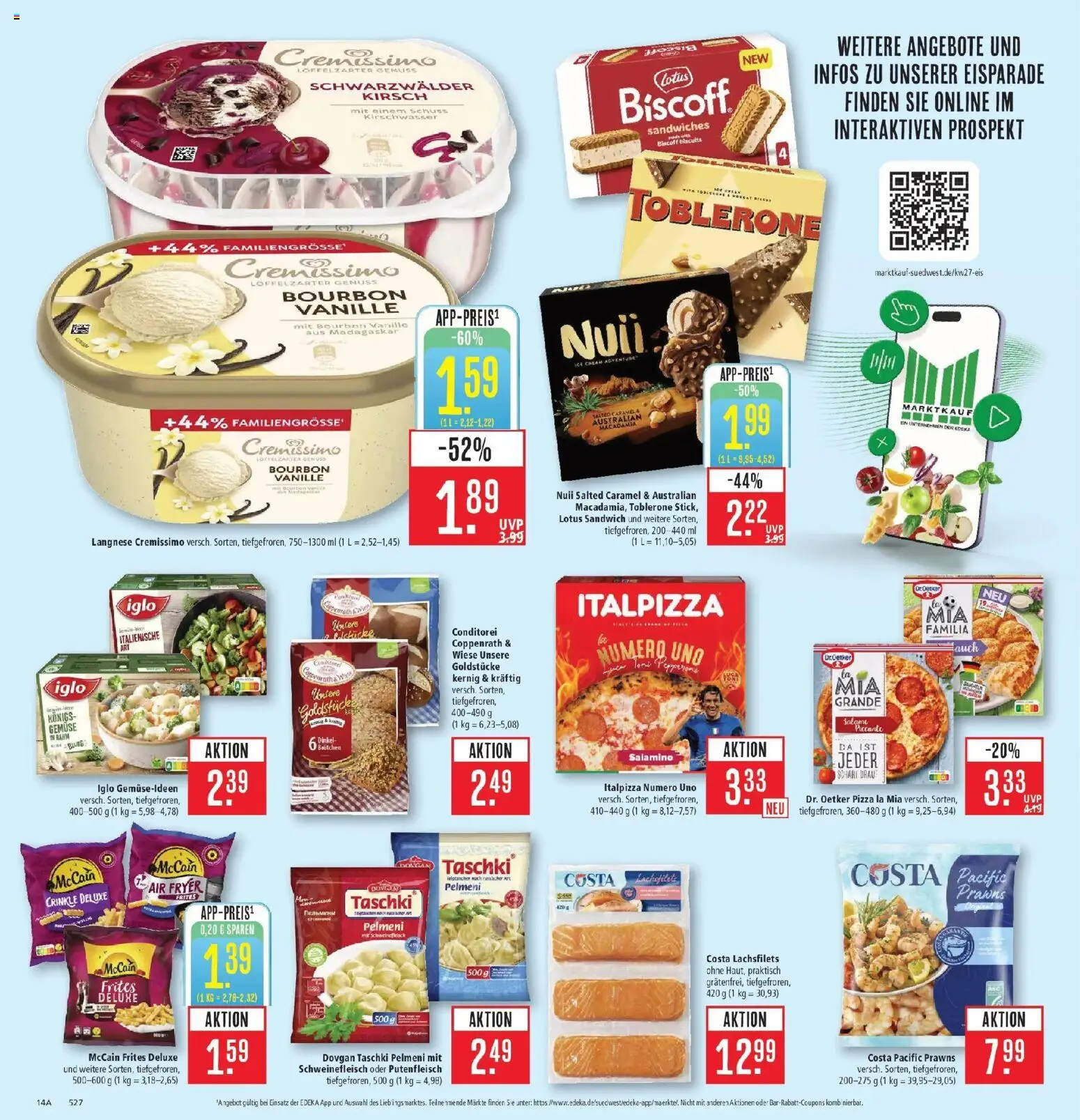 Marktkauf - Marktkauf: Wochenangebote – gültig ab 29.06.2026 | Seite: 20 | Produkte: Langnese, Langnese cremissimo, Cremissimo, Iglo
