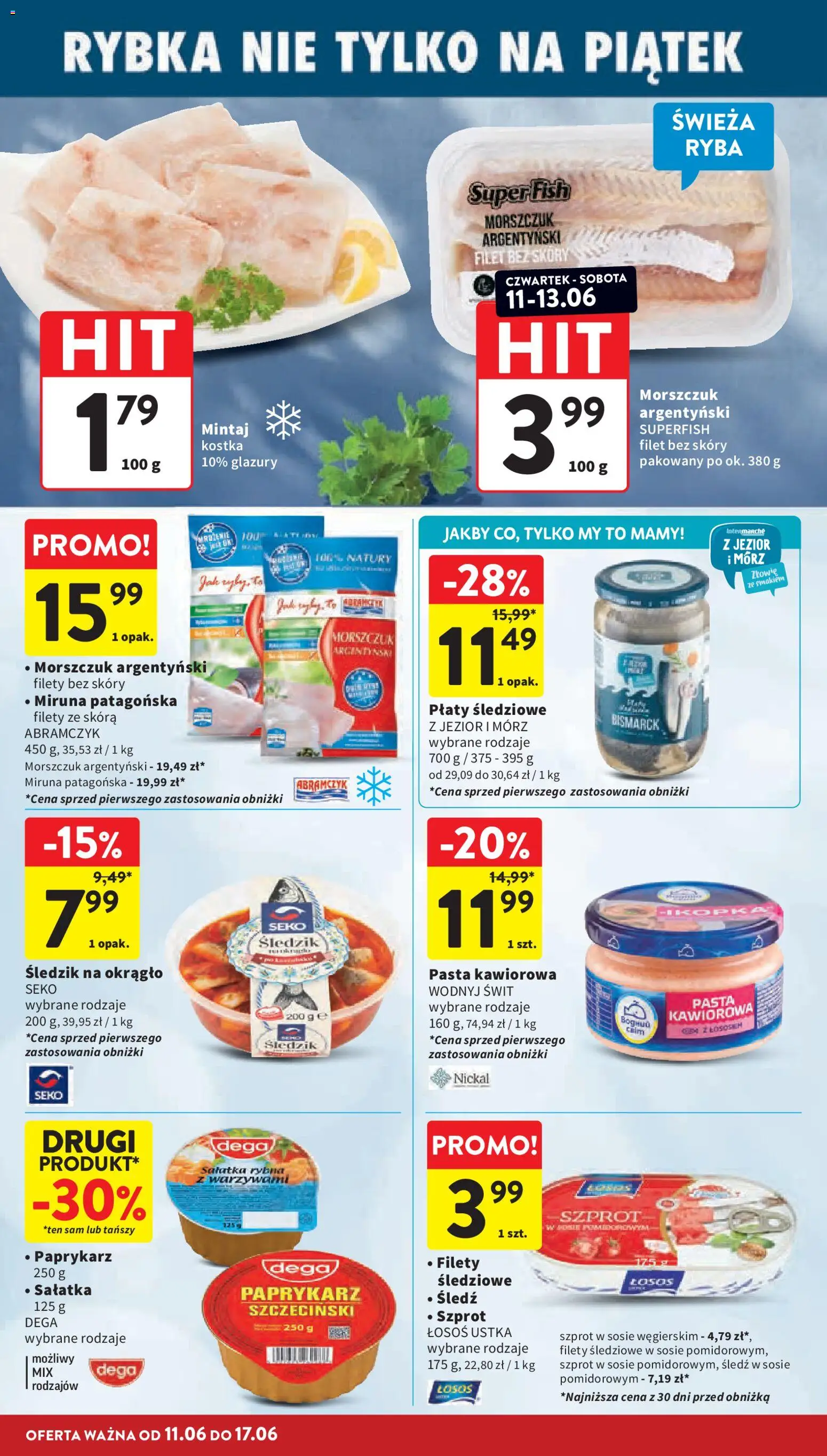 Intermarche gazetka od 11.06.2026 | Strona: 26 | Produkty: Paprykarz, Rybna, Morszczuk, Ryba