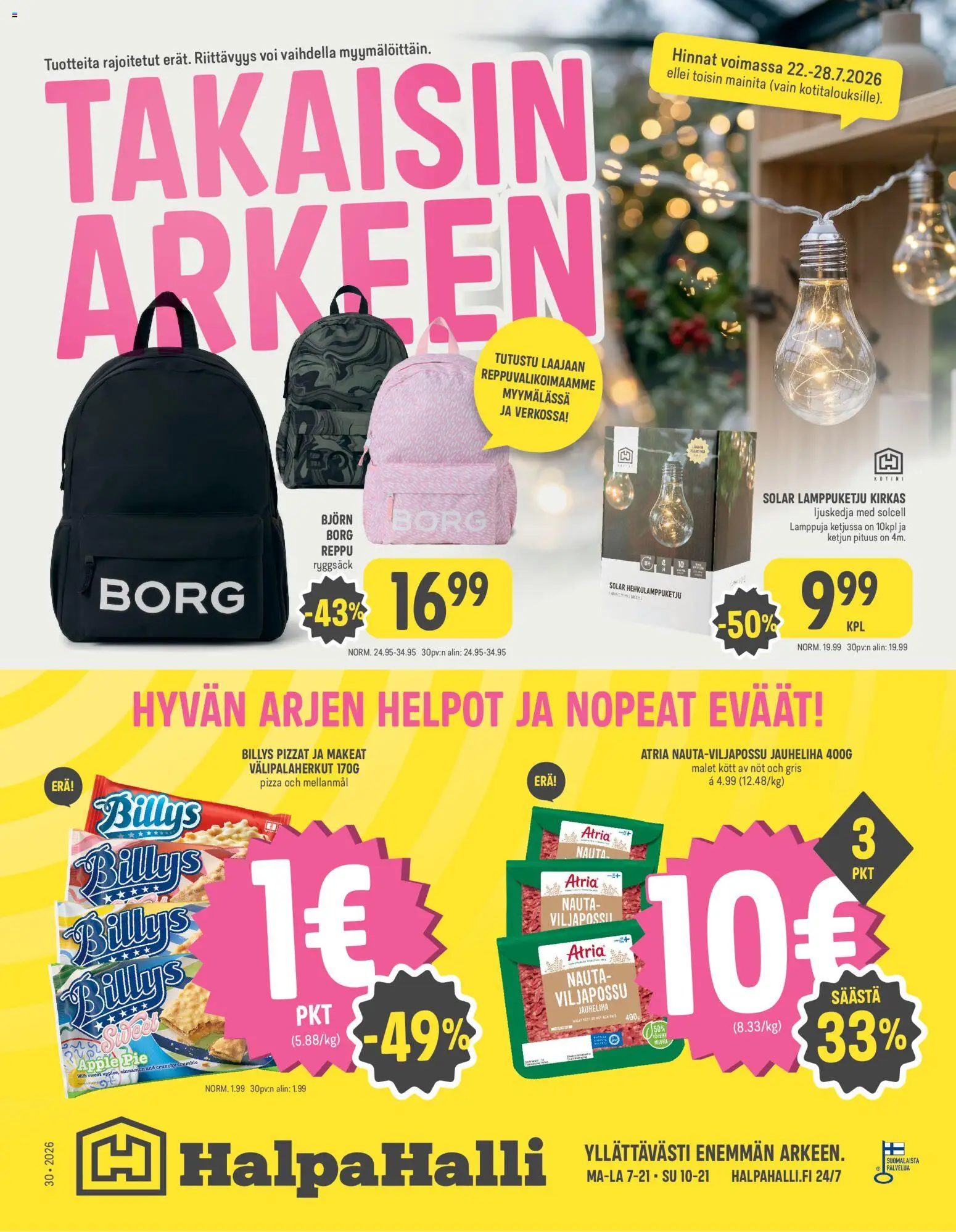Halpa Halli tarjoukset 22/07/2026 alkaen catalogue cover