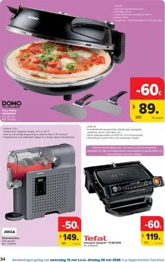 Carrefour folder week 20 - Voorbeeld van een folder van Carrefour, geldig van 13.05.2026 | Pagina: 34 | Producten: Pizza, Vis, Vaatwasser