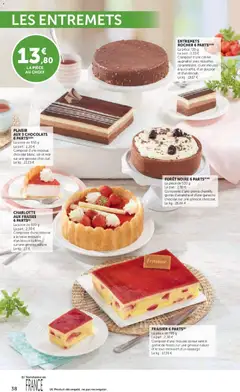 Hyper U - Prévisualisation de Hyper U - La carte Printemps Été valide à partir de 03.03.2026 | Page: 38 | Produits: Fraise, Mousse, Fraisier, Chocolat