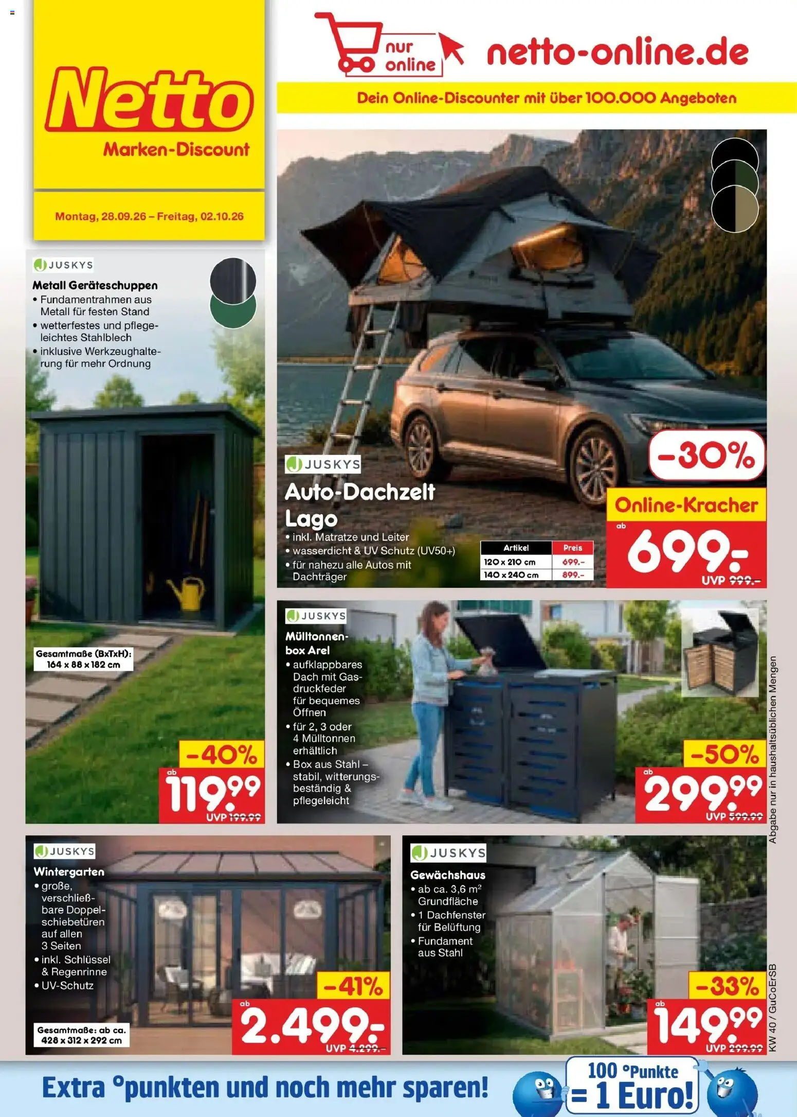 Netto Marken-Discount Prospekt Leipzig – gültig ab 28.09.2026 | Seite: 44 | Produkte: Matratze, Box