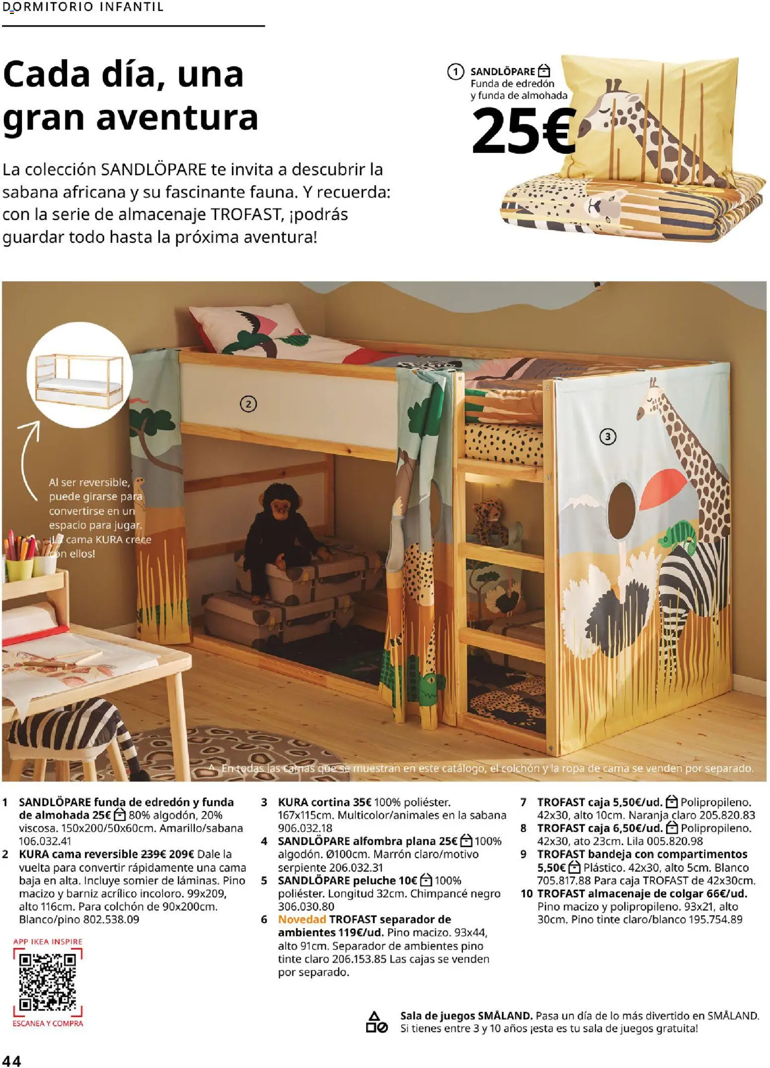 Catálogo IKEA Dormitorios │ válido desde el 01/02/2026 | Página: 44 | Productos: Colchon, Ropa, Cama, Almacenaje