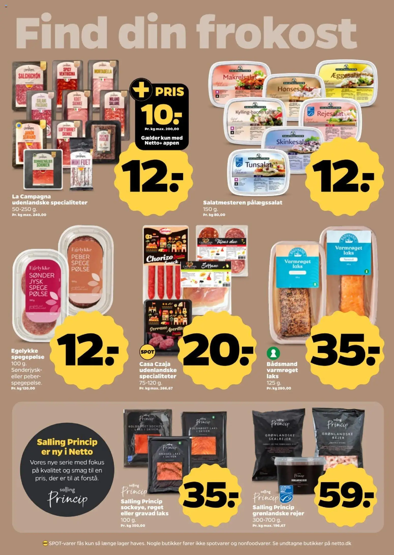 Netto tilbudsavis – gyldig fra 17/10/2026 | Side: 16 | Produkter: Spegepølse, Peber, Specialiteter, Æggesalat