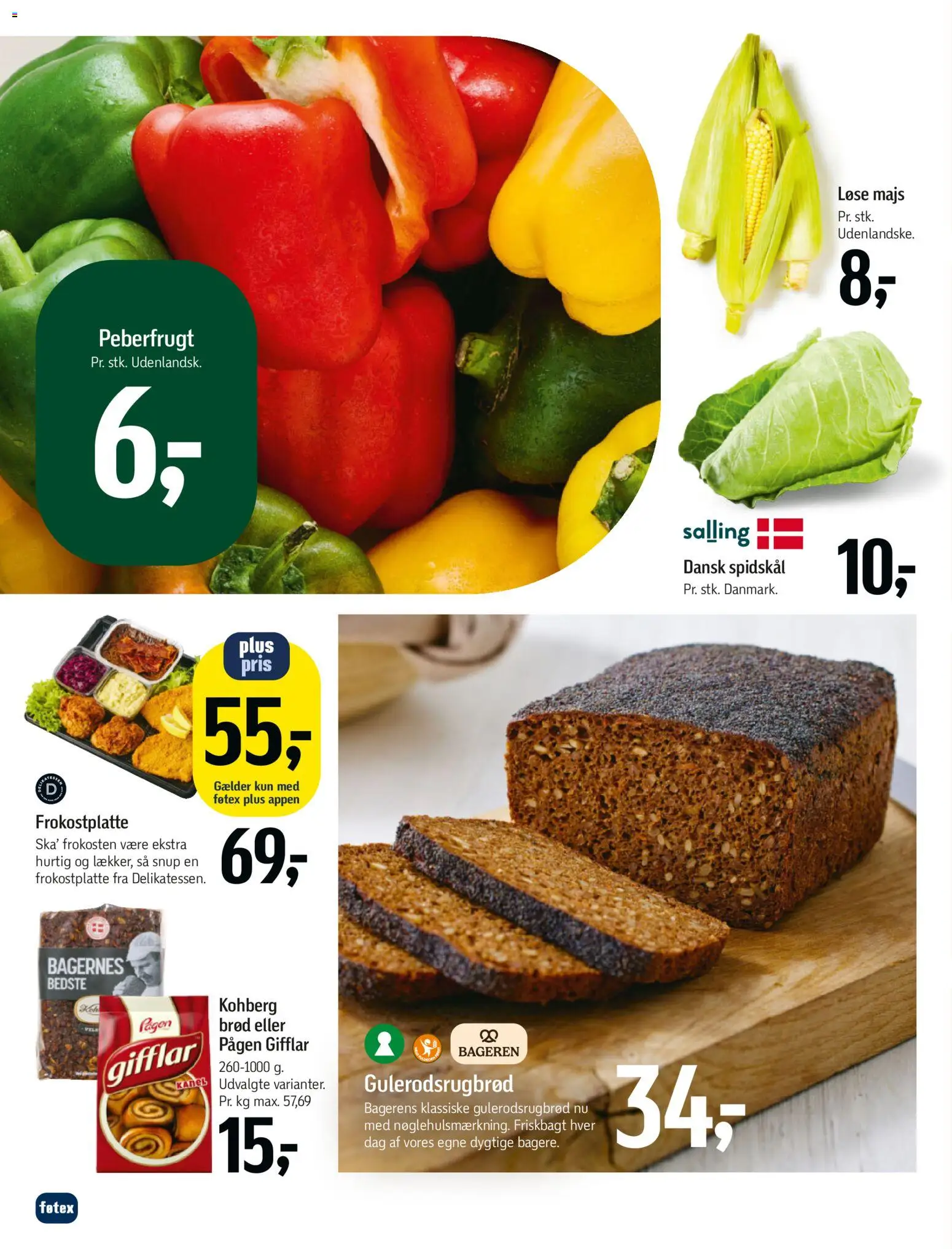 Føtex tilbudsavis – gyldig fra 29.05.2026 | Side: 15 | Produkter: Brød, Kanel, Majs, Peberfrugt