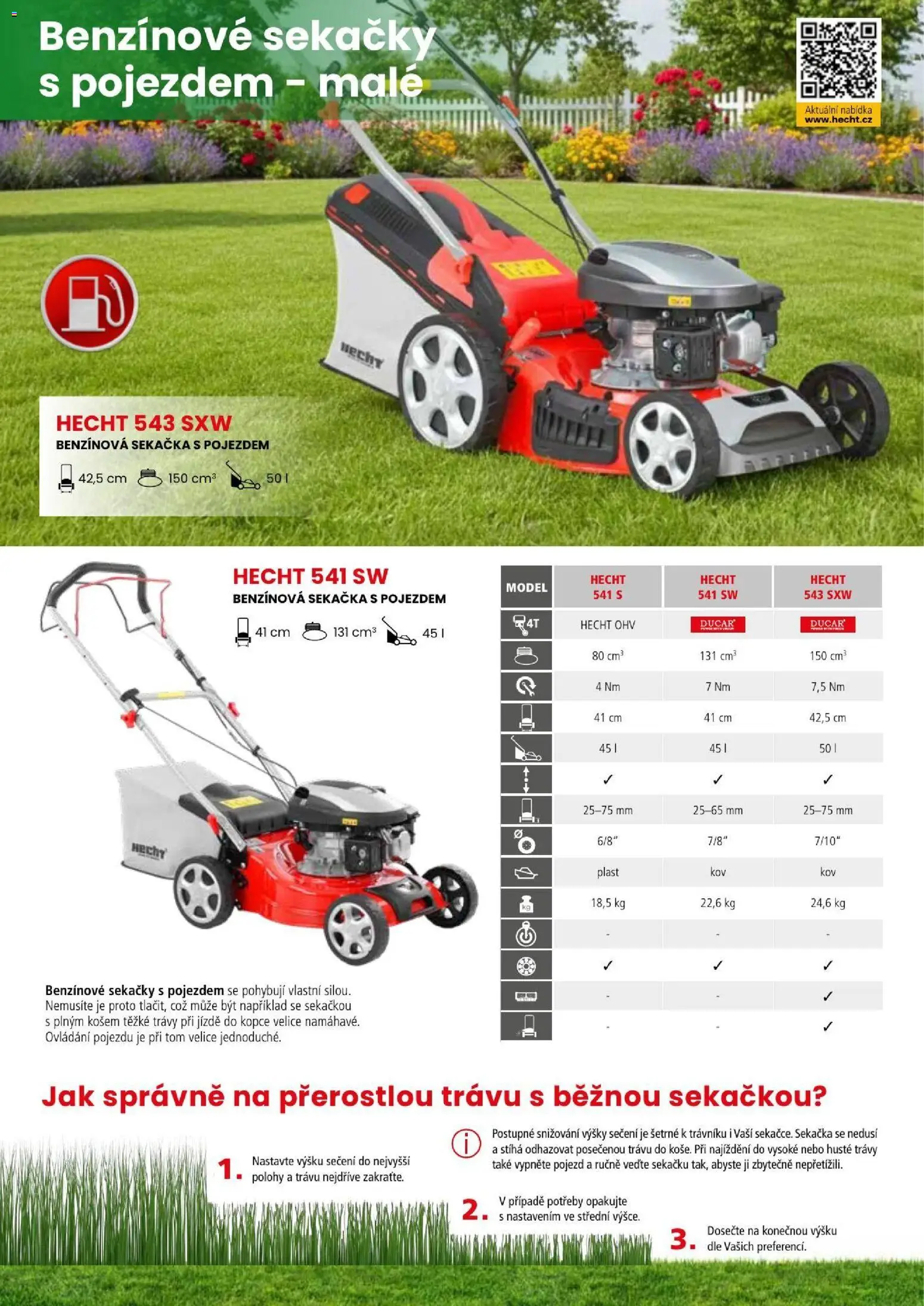 Hecht katalog - Léto - podzim 2026 od 21.08.2026 | Strana: 9 | Produkty: Hecht, Benzínové sekačky s pojezdem, Sekačka