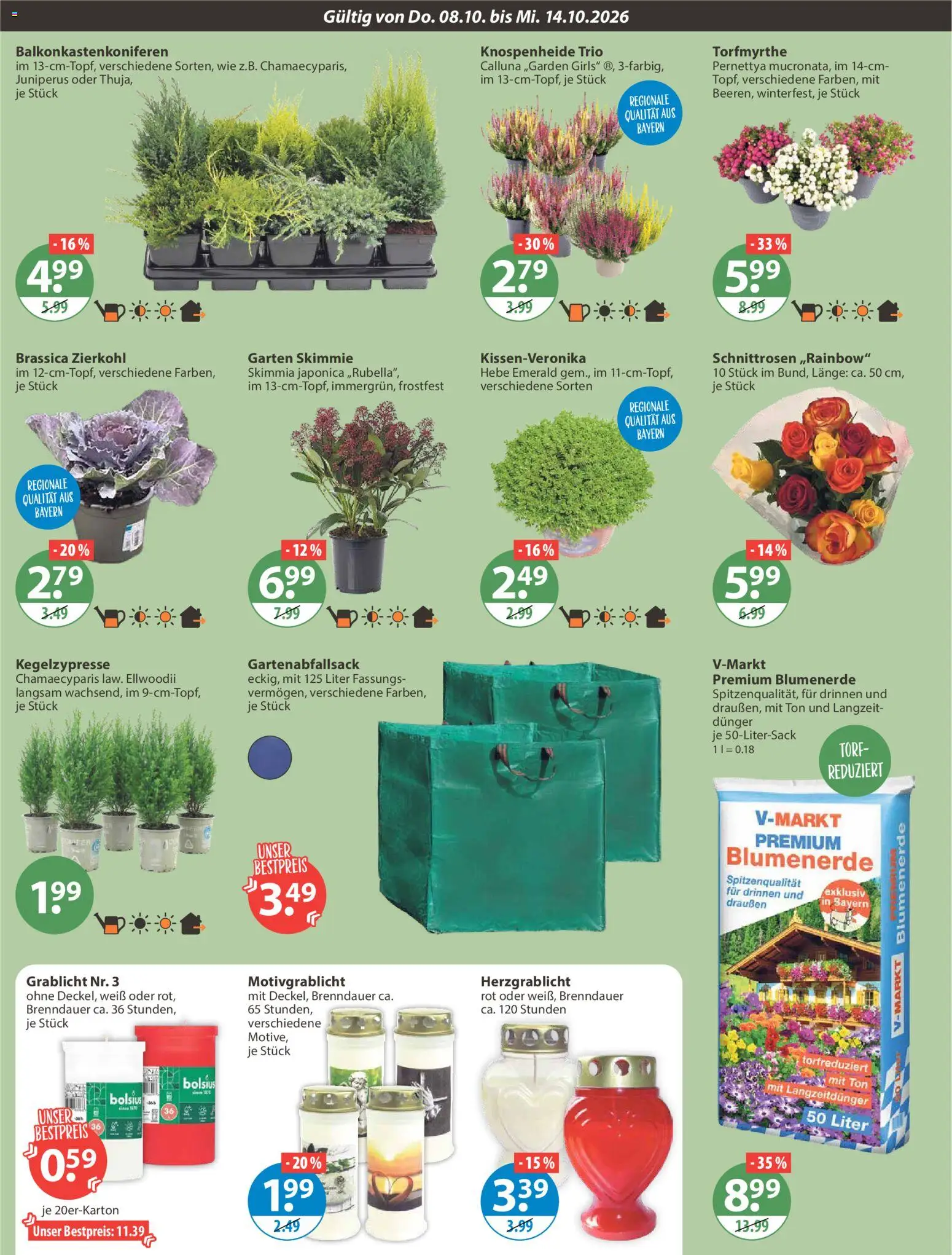 V-Markt Angebote – gültig ab 08.10.2026 | Seite: 20 | Produkte: Torf, Blumenerde