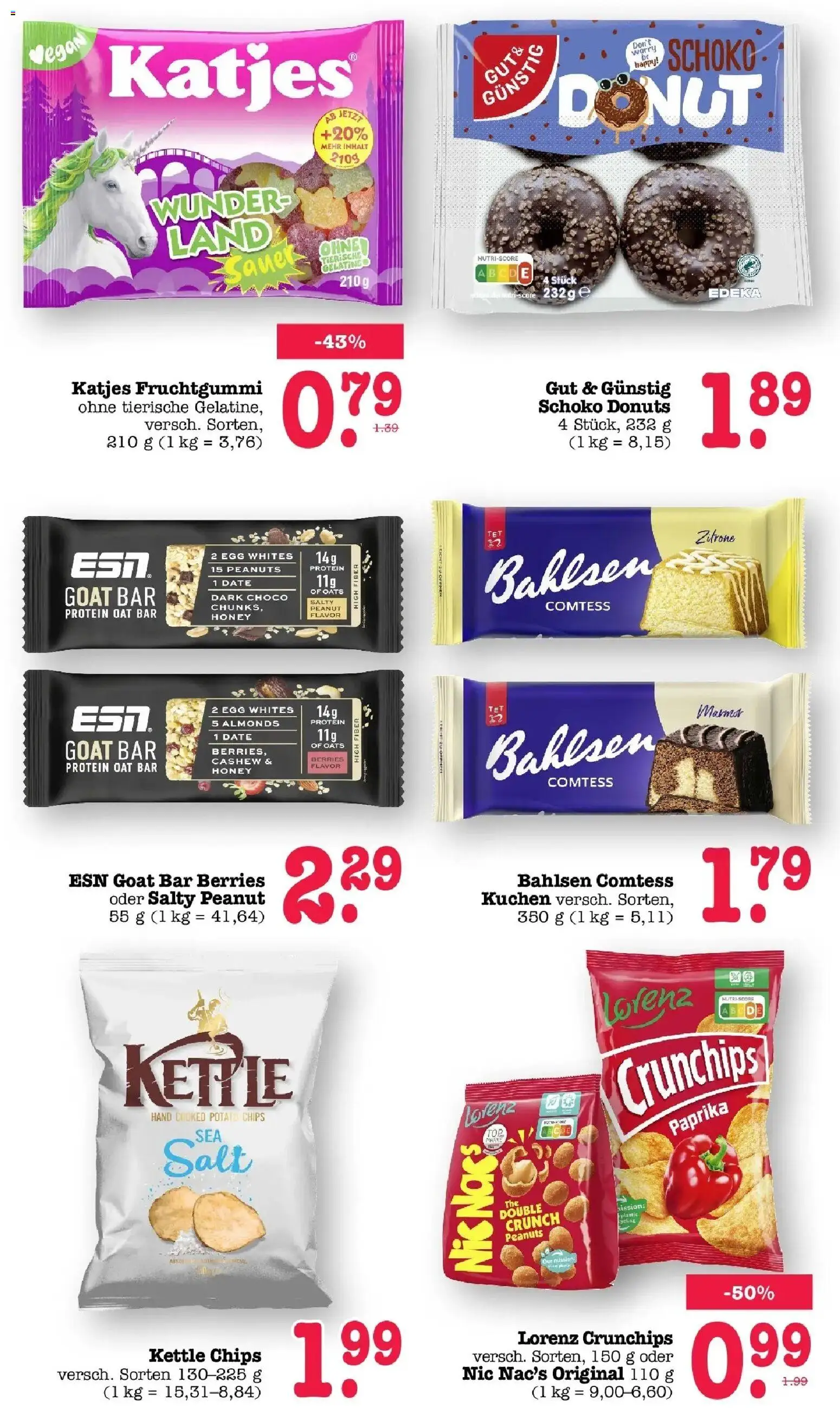 Edeka prospekt Bühlertal – gültig ab 13.07.2026 | Seite: 45 | Produkte: Cashew, Donuts, Paprika, Zitrone