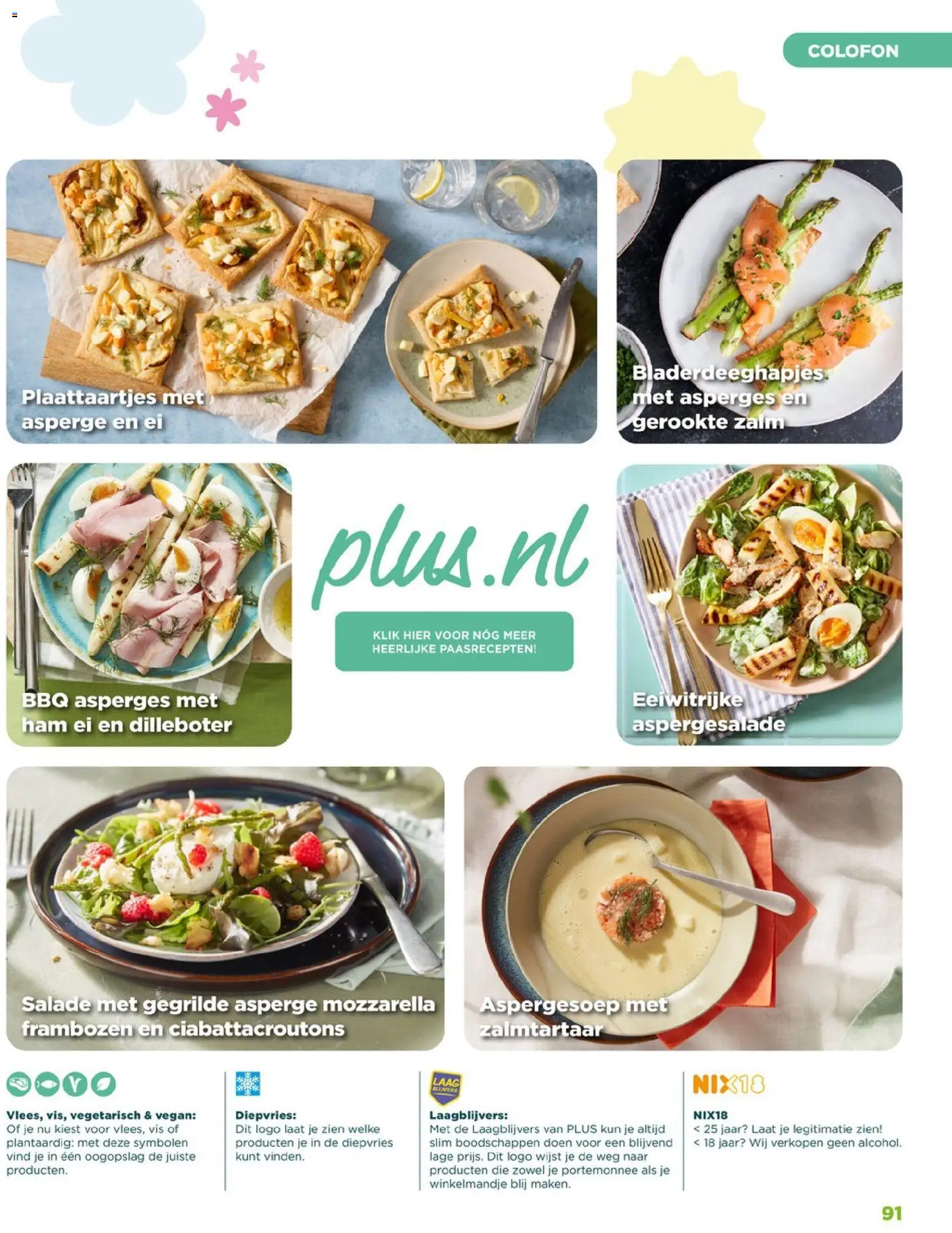 {H1} | Pagina: 91 | Producten: Asperges, Ham, Zalm, Mozzarella