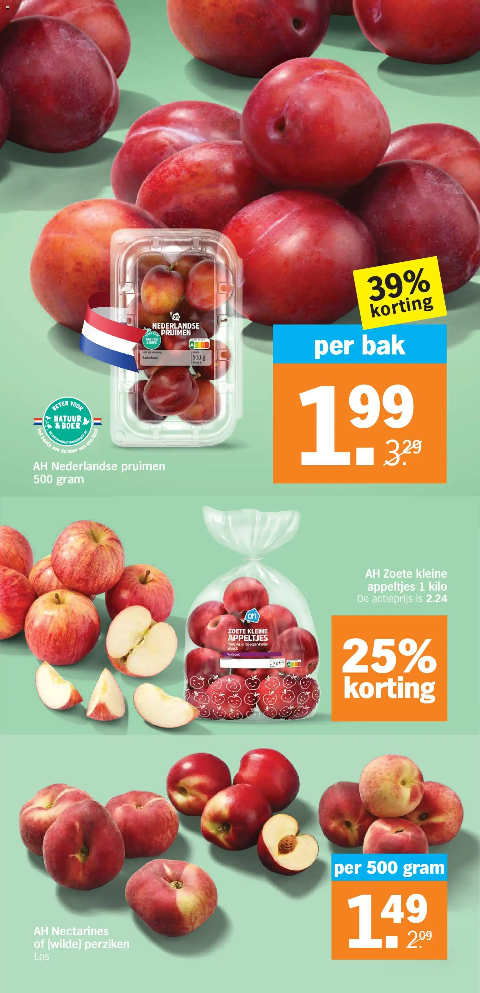 {H1} | Pagina: 18 | Producten: Nectarines, Pruimen, Perziken