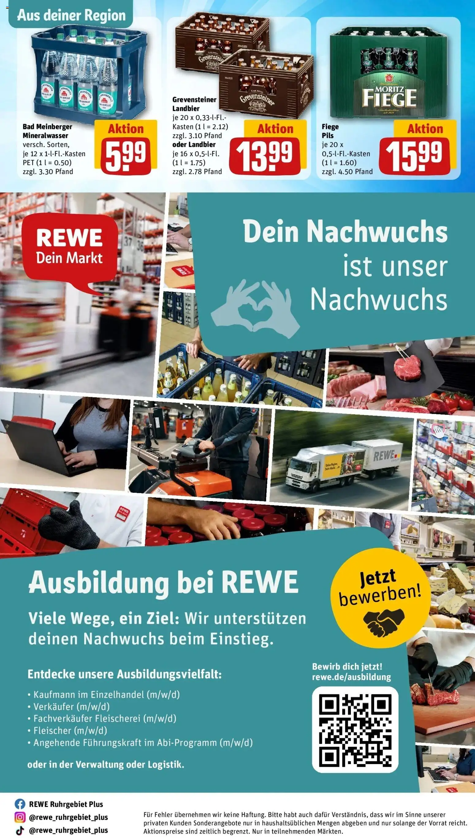 Rewe Prospekt Coesfeld – gültig ab 27.07.2026 | Seite: 32 | Produkte: Bad, Pils, Mineralwasser