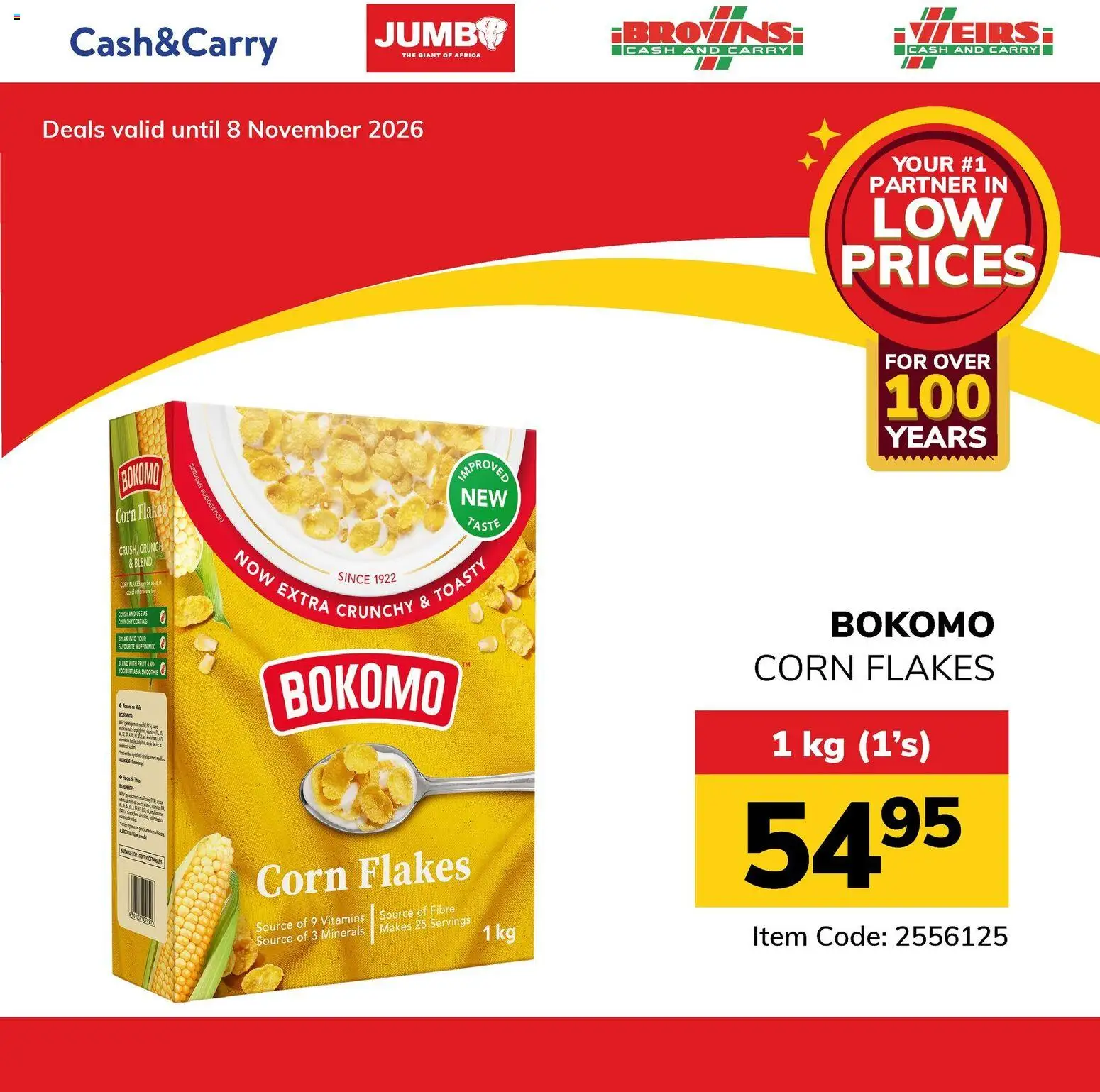 New Jumbo catalogue – valid from 30/10/2026 | Page: 1 | Products: Corn, Vitamins, Toasty, Flakes