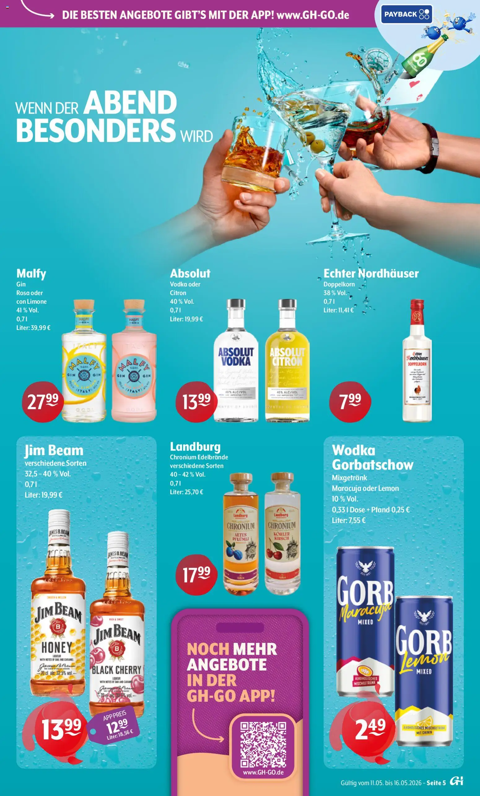 Trink und Spare Prospekt – gültig ab 11.05.2026 | Seite: 5 | Produkte: Jim beam, Vodka, Wodka
