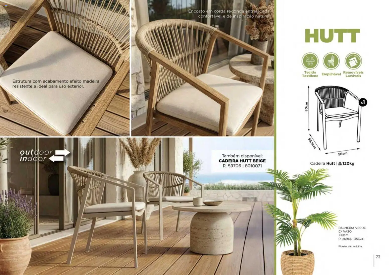 Espaço Casa folheto Ar Livre 2026 │ válido de 07.03.2026 | Página: 73 | Produtos: Corda, Cadeira, Vaso