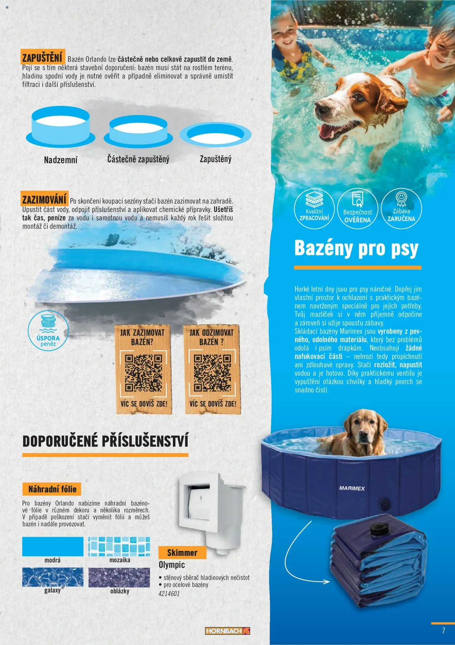 HORNBACH leták - Bazény 2026 od 06.05.2026 | Strana: 7 | Produkty: Bazény, Fólie, Bazén