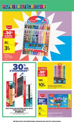 Carrefour - Prévisualisation de Carrefour L'été à la plage, la rentrée à la page valide à partir de 11/08/2026 | Page: 15 | Produits: Crayons de couleurs, Étui, Bureau, Distributeur