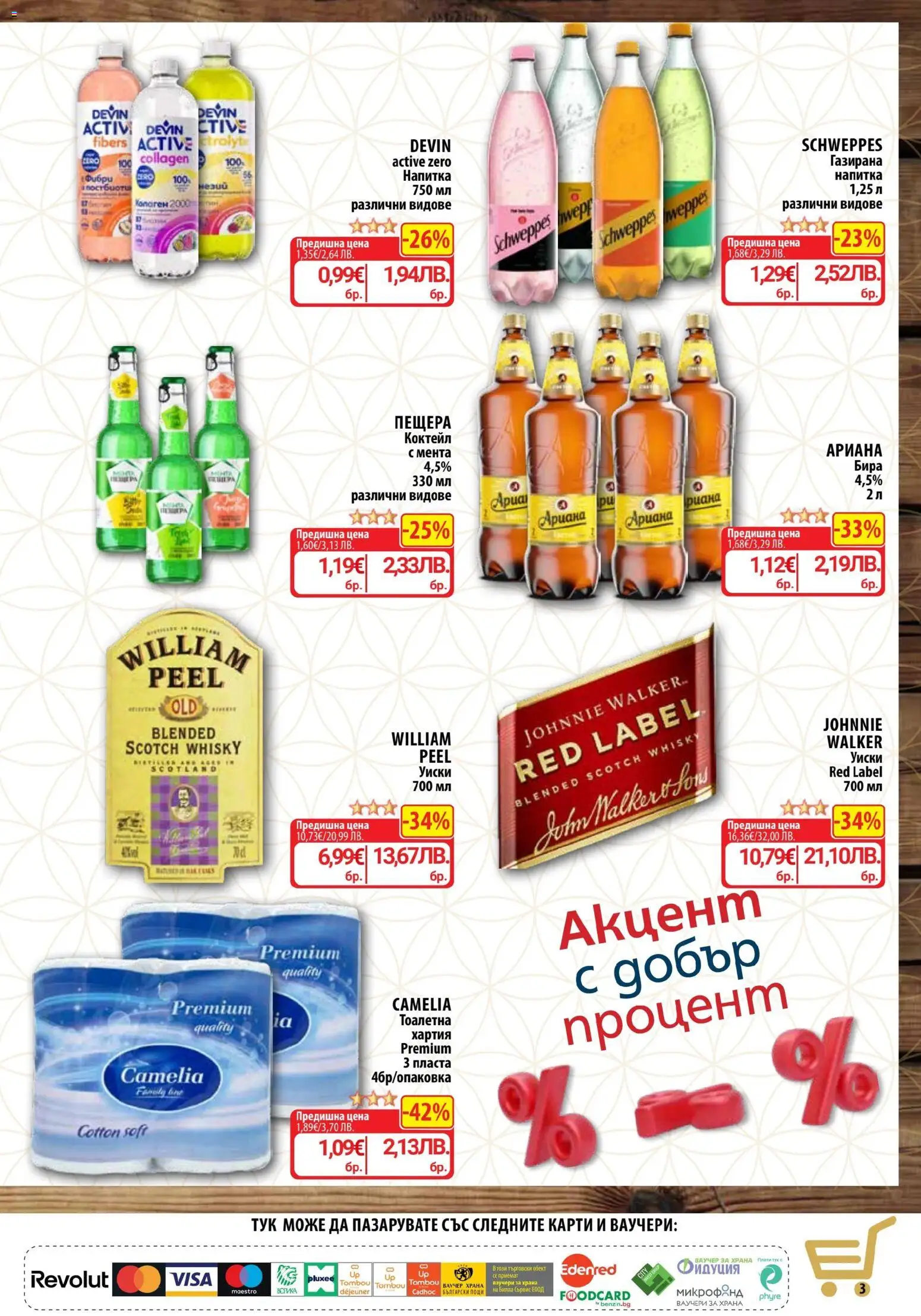 {H1} | Страница: 3 | Продукти: Уиски, Мента, Напитка, Тоалетна