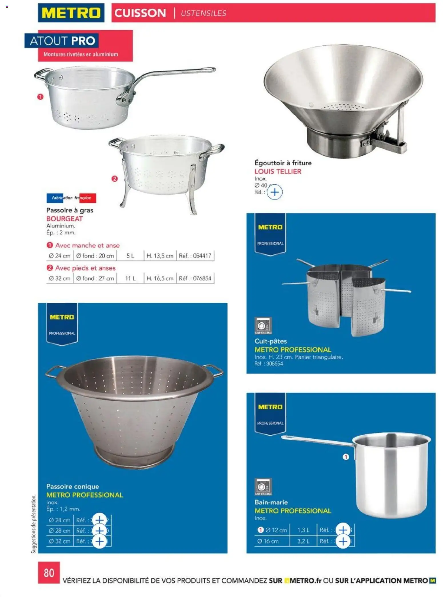 {H1} | Page: 80 | Produits: Passoire, Panier