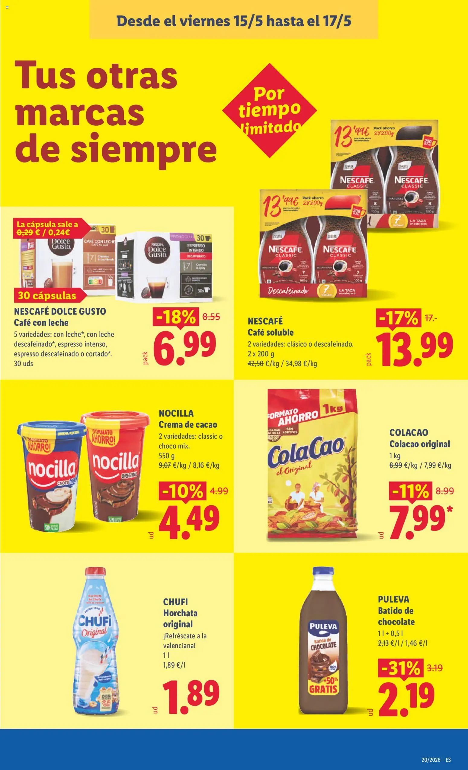Lidl folleto │ válido desde el 11.05.2026 | Página: 37 | Productos: Leche, Café, Crema de cacao, Crema