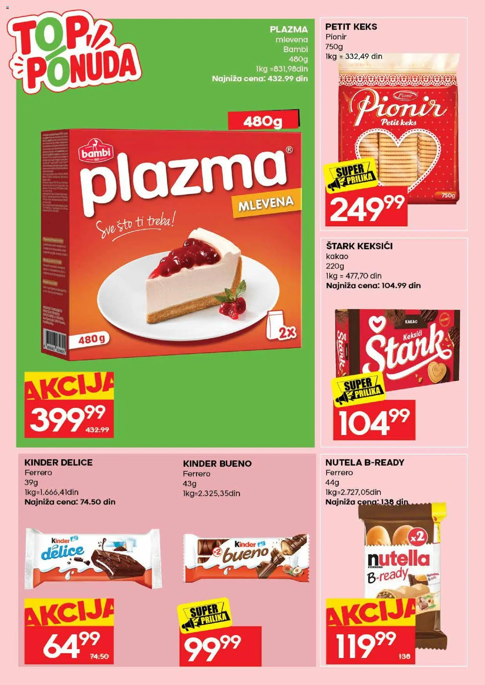 Roda katalog - važi od 17.08.2026 | Strana: 38 | Proizvode: Kakao, Keks, Sto, Nutella