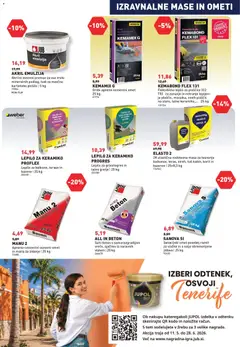 Inpos katalog akcije – veljaven od 04.06.2026 | Stran: 19 | Izdelki: Ploščice, Lepilo, Beton