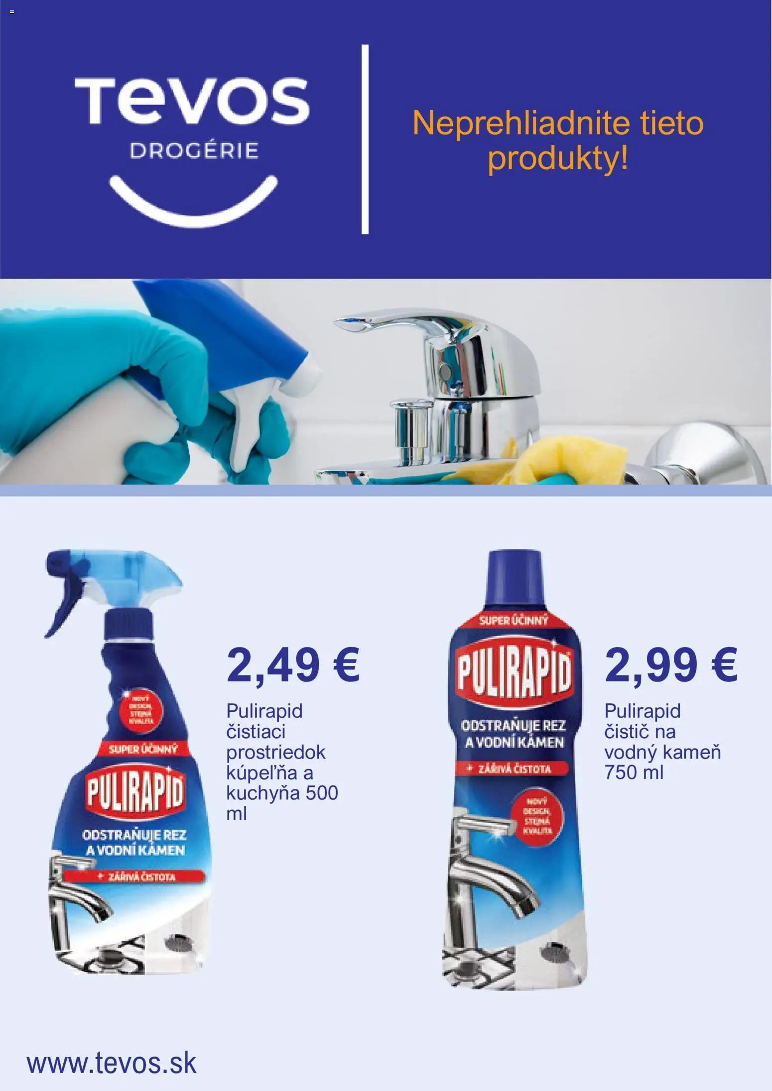 Nové TEVOS drogérie akcie – leták je platný od 03.09.2026 | Strana: 3 | Produkty: Kuchyňa