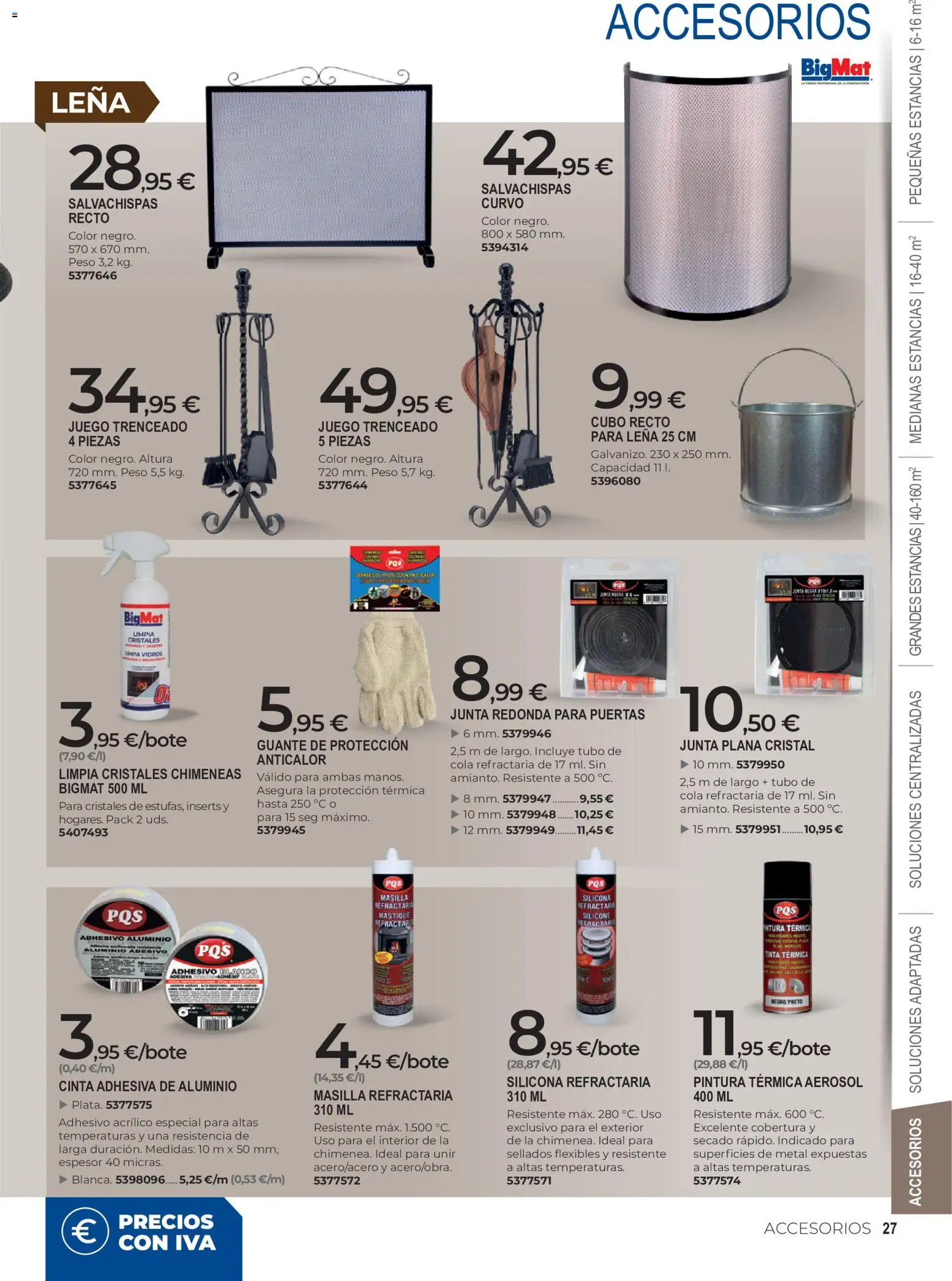 BigMat Calefacción │ válido desde el 05/10/2026 | Página: 27 | Productos: Peso, Leña, Puertas