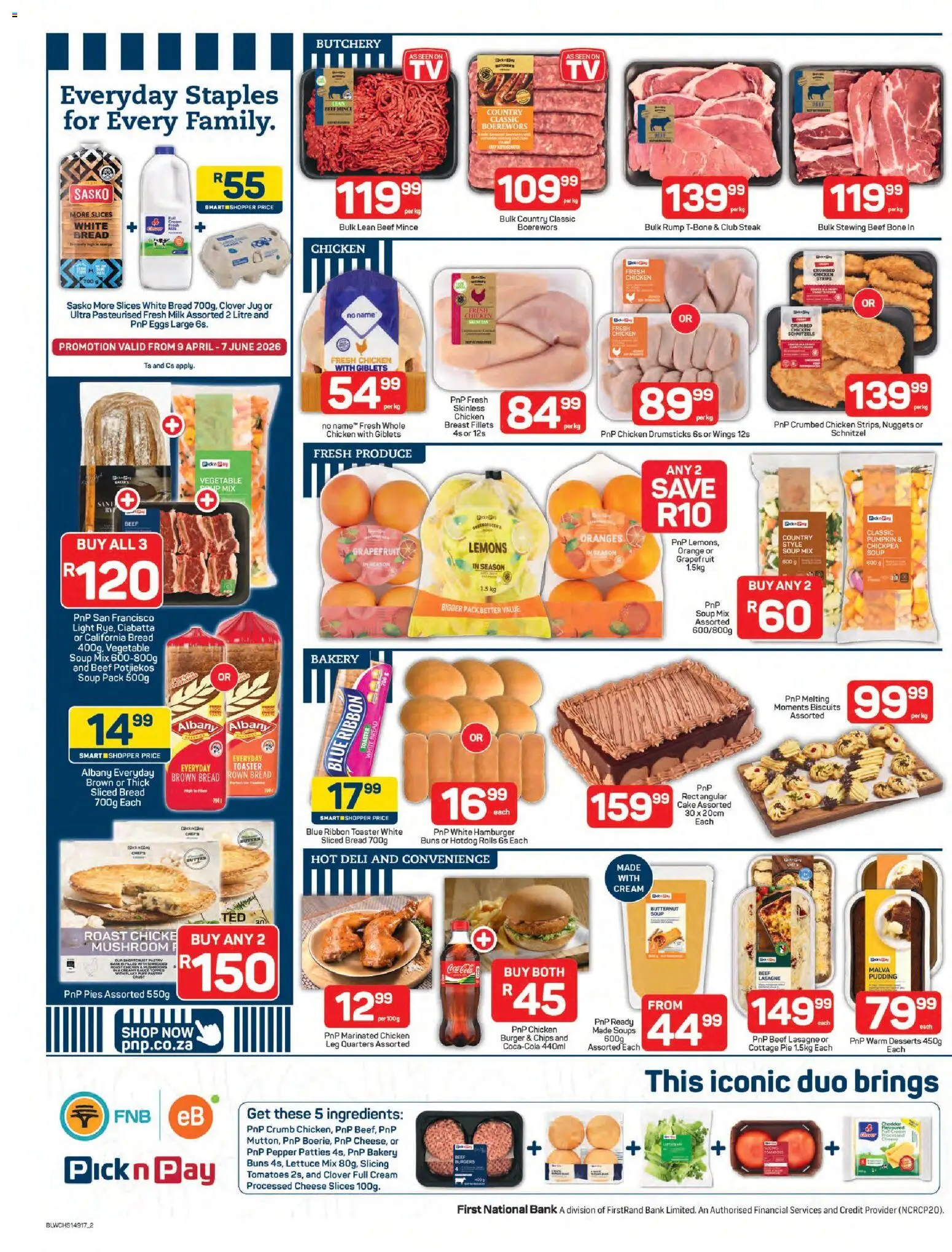 New Pick n Pay catalogue – valid from 25.05.2026 | Page: 2 | Products: Boerewors, Milk, Chicken, Pepper