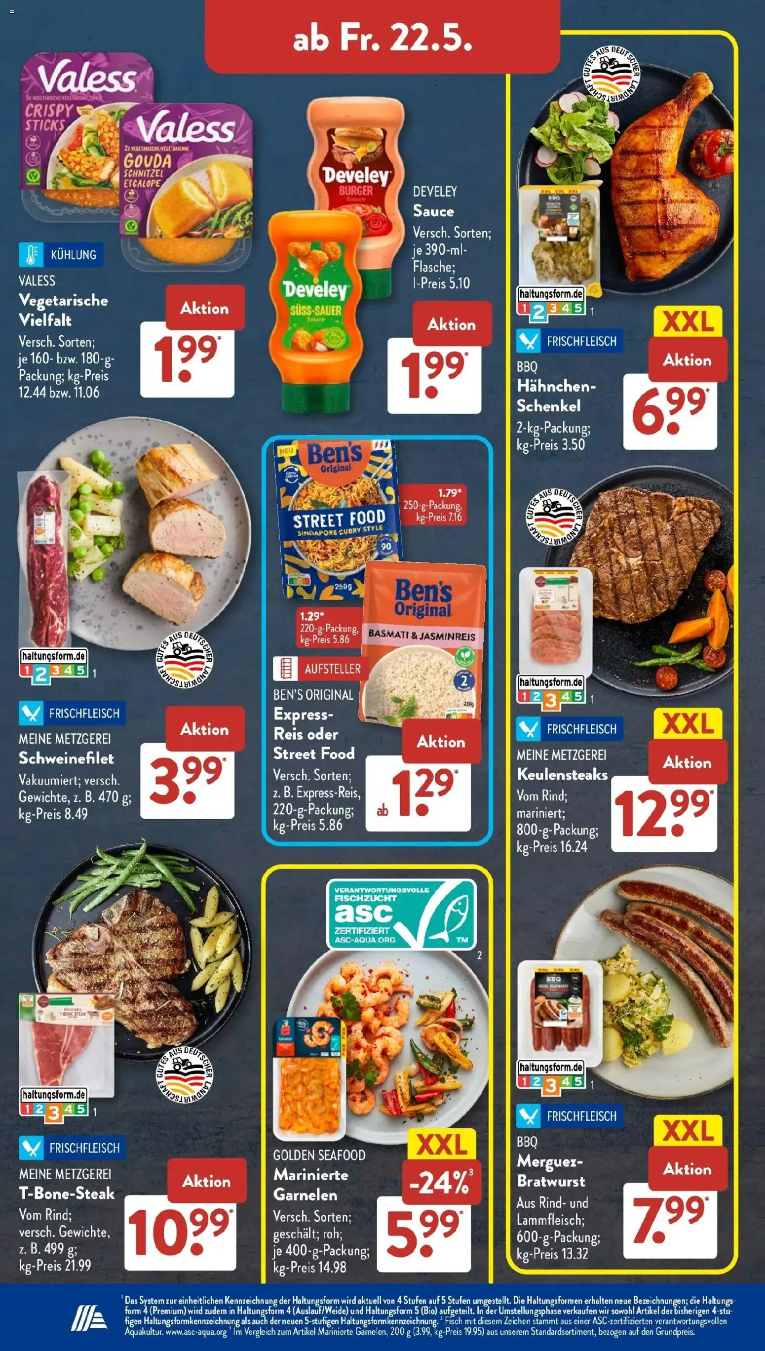 Aldi Süd Wochenangebote – gültig ab 18.05.2026 | Seite: 21 | Produkte: Garnelen, Schweinefilet, Fisch, Steak