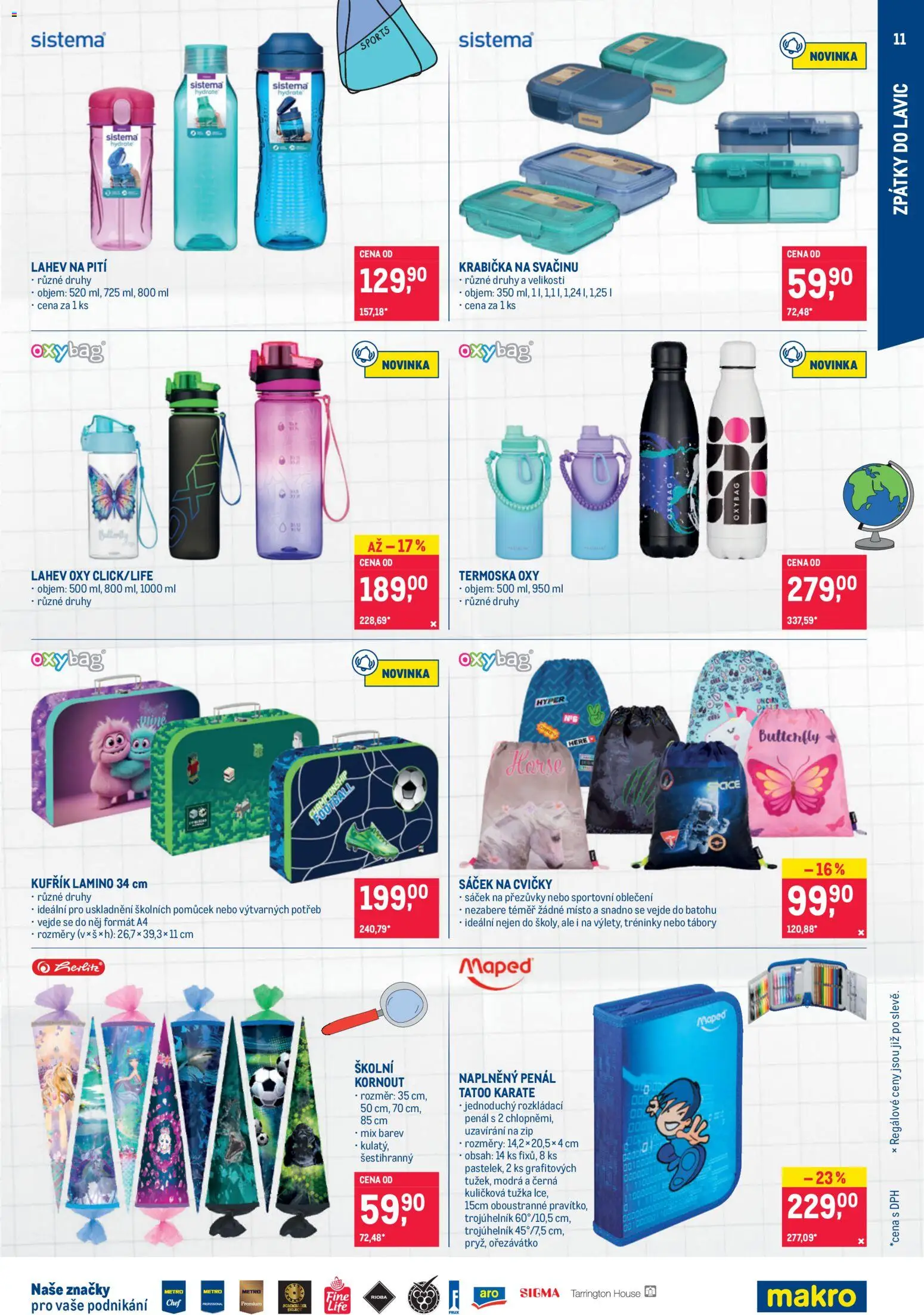 Makro leták - Nepotravinové zboží od 29.07.2026 | Strana: 11 | Produkty: Krabička, Ořezávátko, Oblečení, Sáček