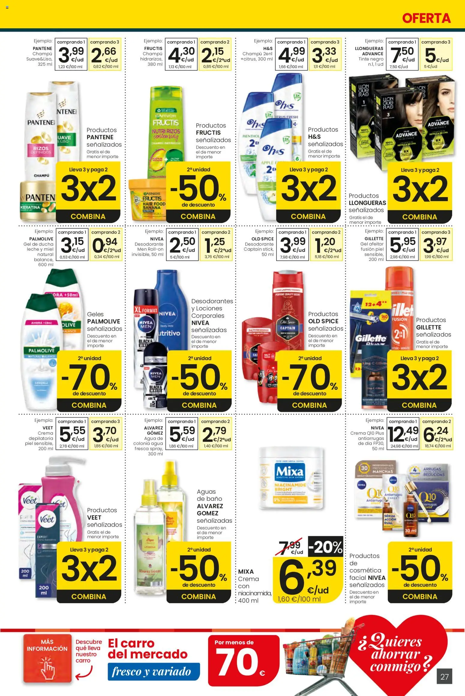 Eroski Ofertones de verano Center │ válido desde el 11.06.2026 | Página: 27 | Productos: Tinte, Colonia, Desodorante, Body
