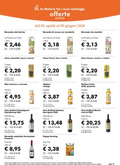 Anteprima del volantino Natura Sì volantino valido a partire dal 06.05.2026 | Pagina: 18 | Prodotti: Riso, Vino, Arancia, Menta