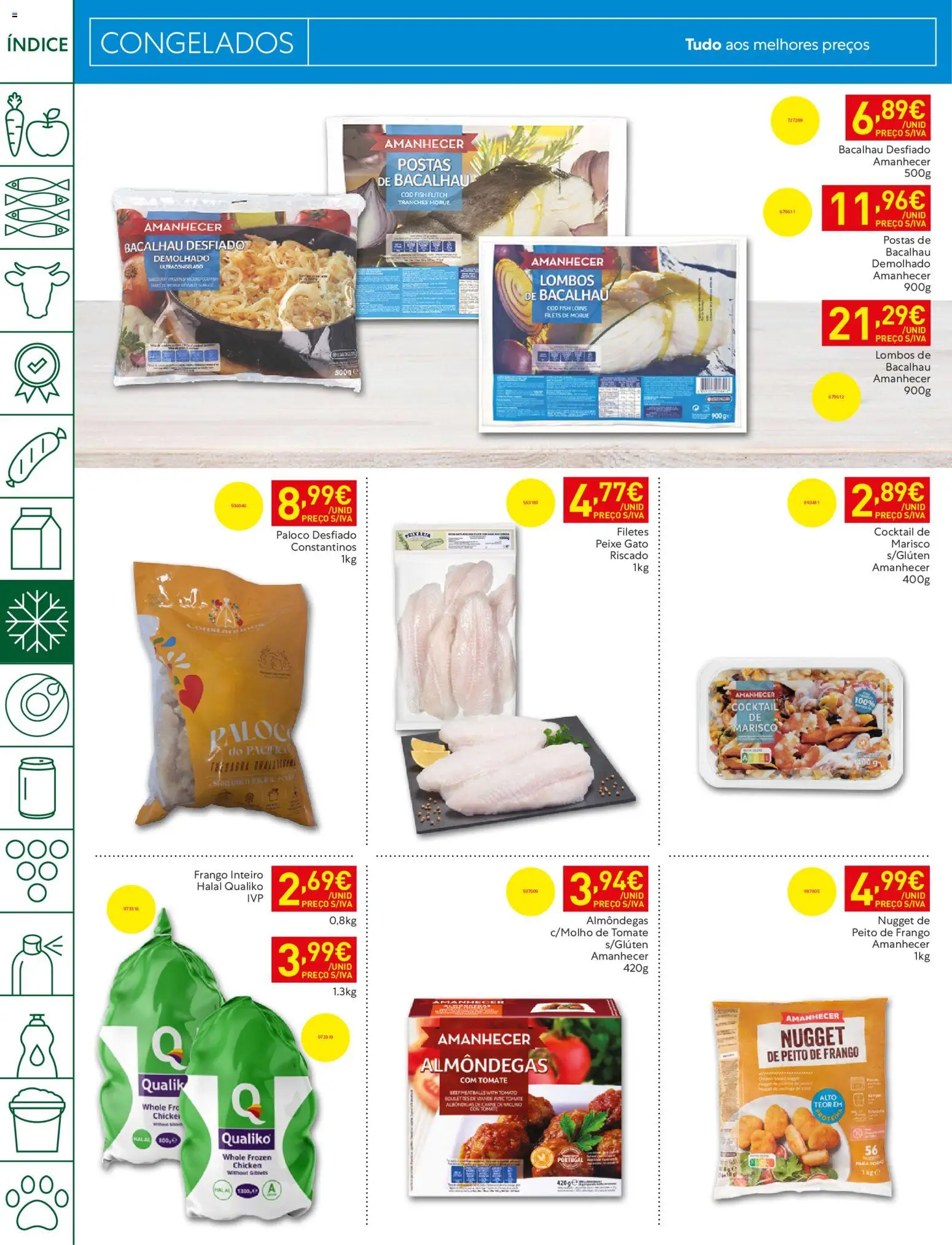 Recheio folheto Madeira │ válido de 09.06.2026 | Página: 16 | Produtos: Bacalhau, Peito de frango, Frango, Carne