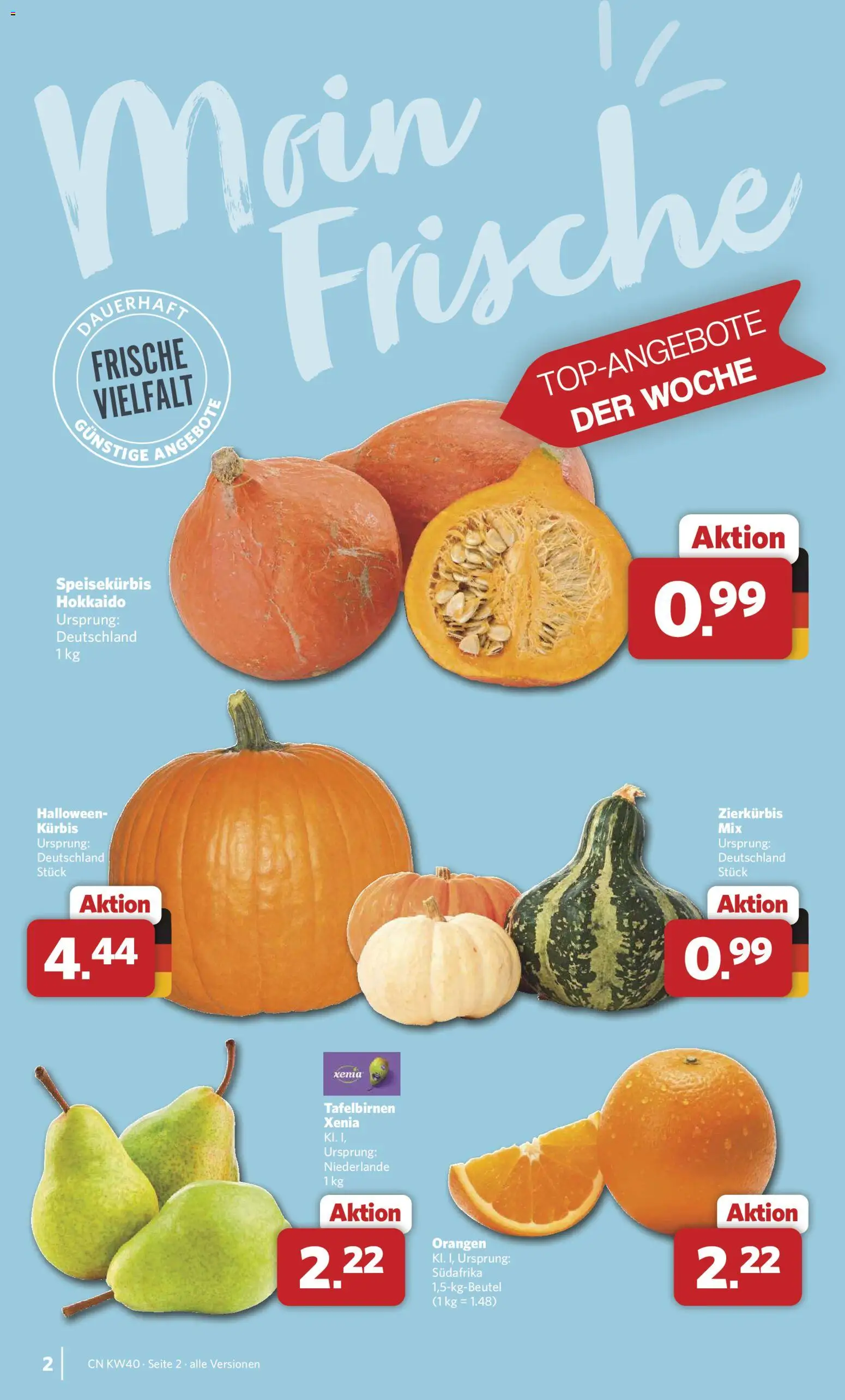 Combi Prospekt – gültig ab 28.09.2026 | Seite: 2 | Produkte: Orangen, Kürbis