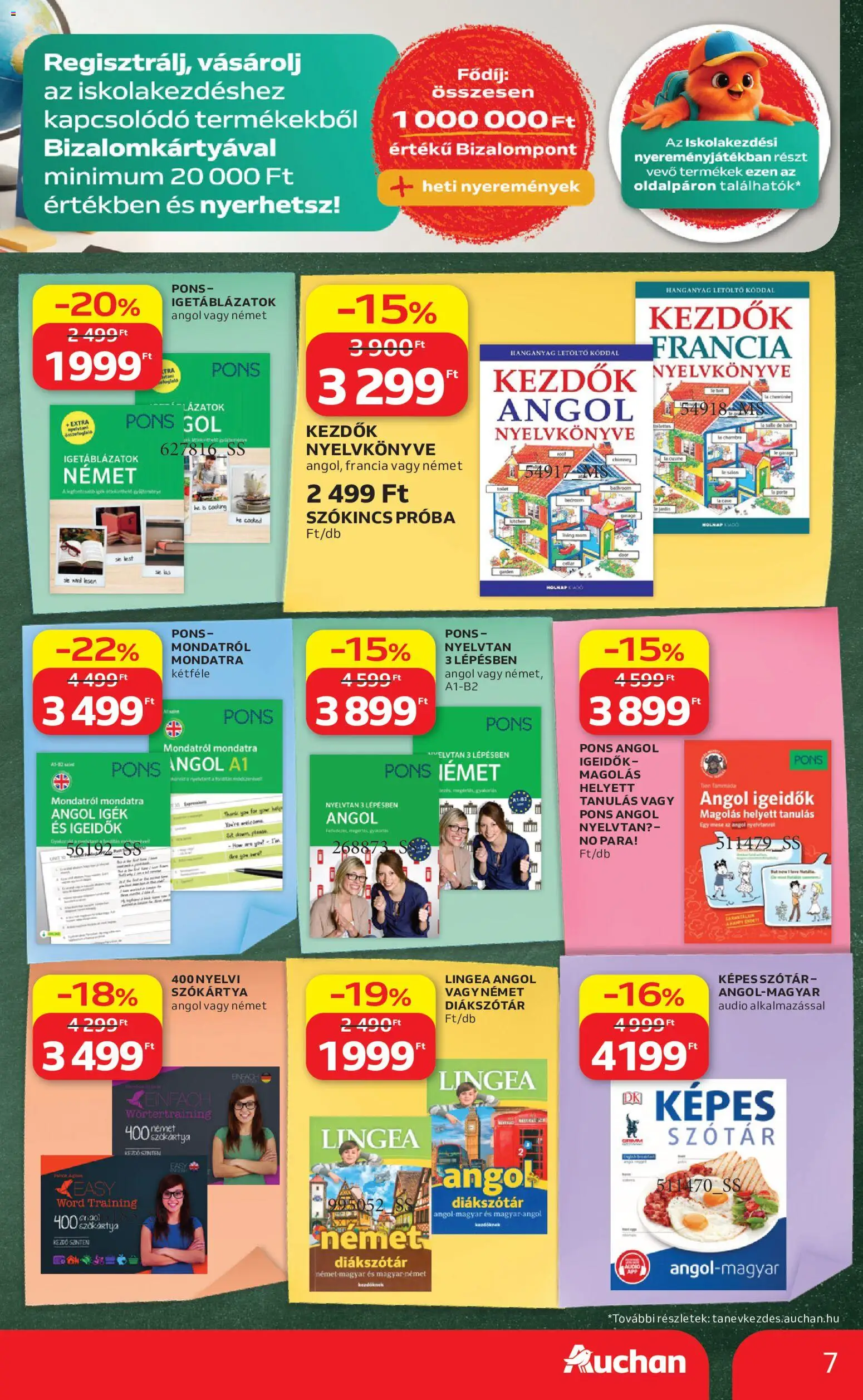 Auchan akciós ujság - amely érvényes a következő dátumtól: 2026.08.27. | Oldal: 7 | Termékek: Audio, Lé