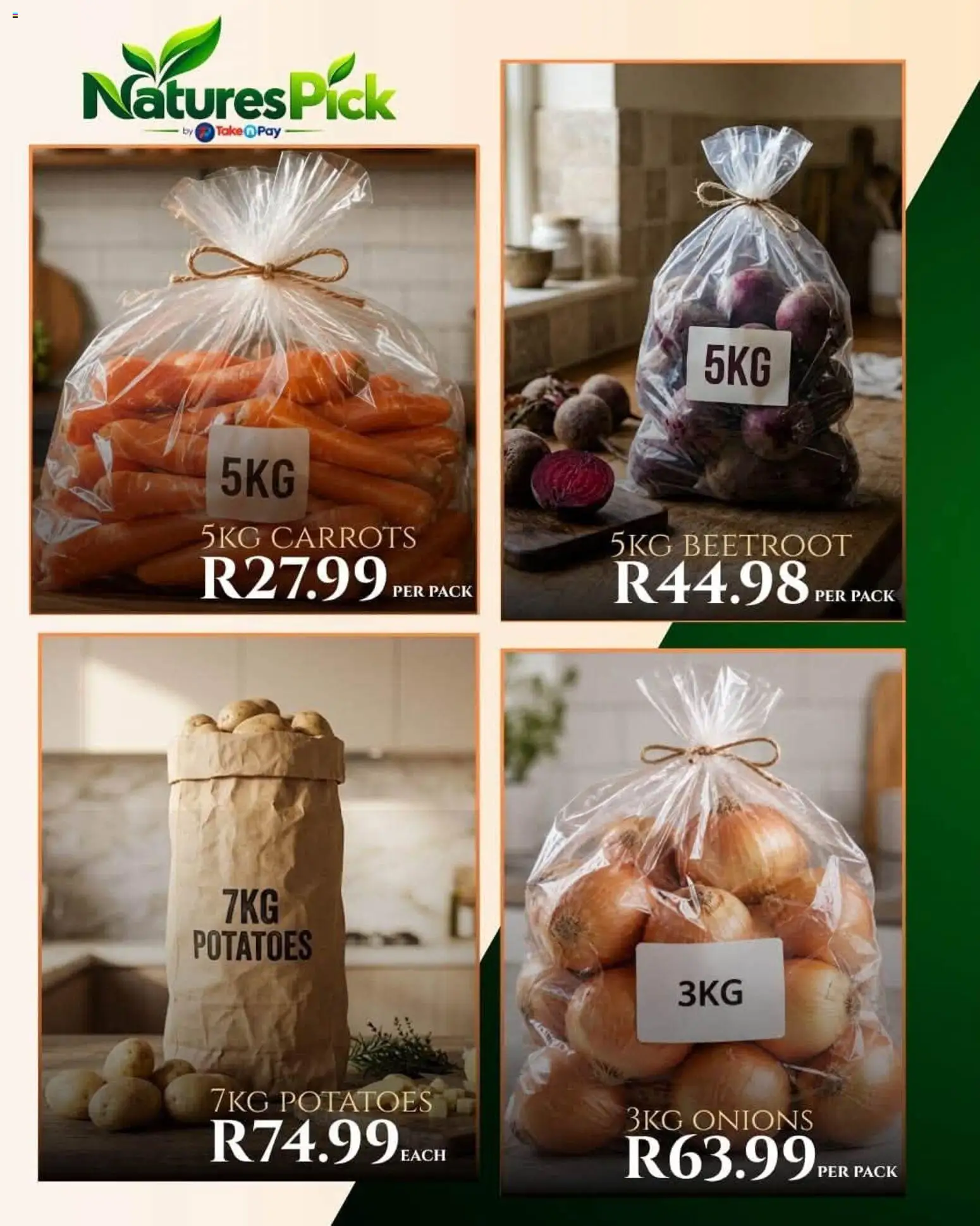 New Take n Pay catalogue – valid from 04/10/2026 | Page: 17 | Products: Carrots, Potatoes, Onions