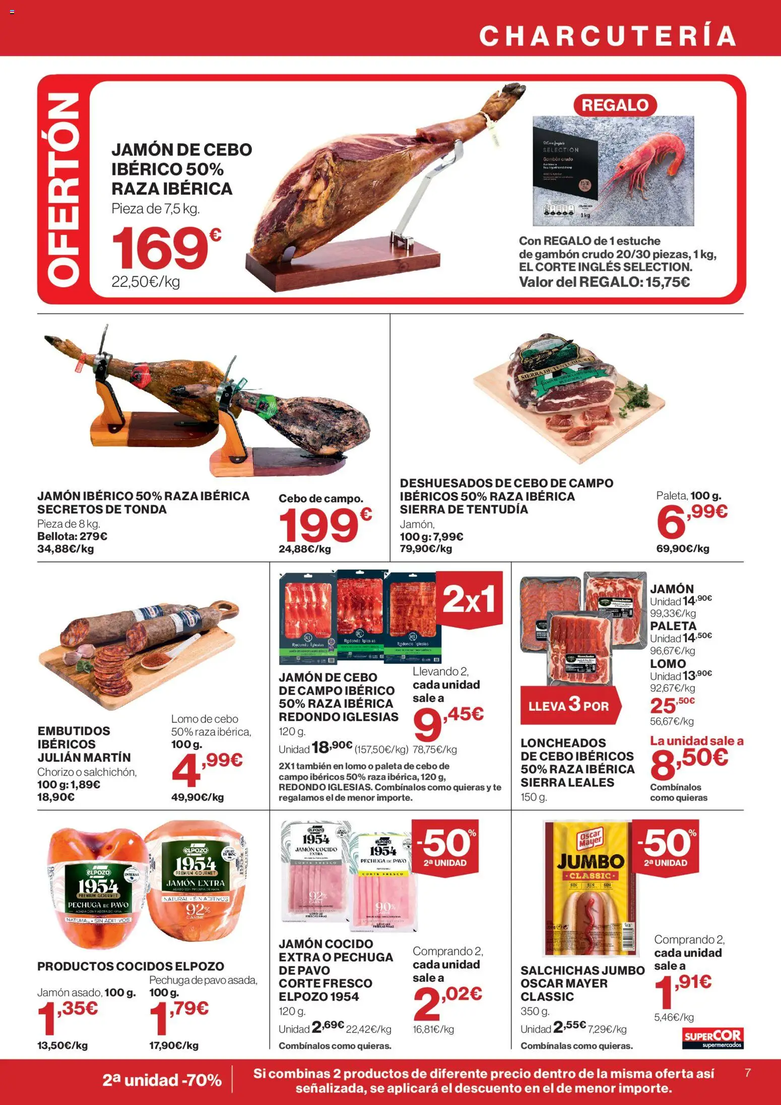 Supercor folleto │ válido desde el 16/07/2026 | Página: 7 | Productos: Jamón ibérico, Jamón cocido, Té, Νυχτικό