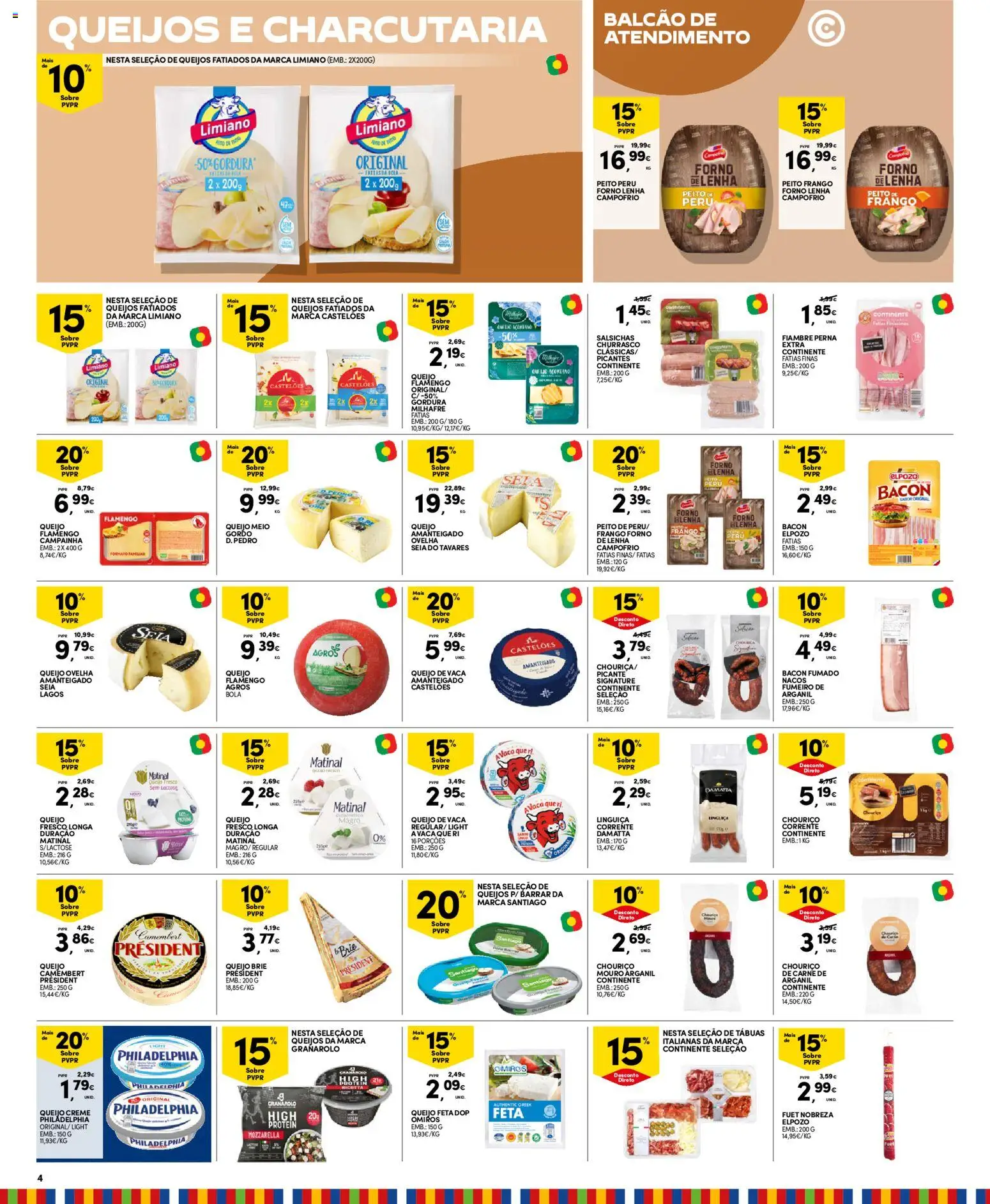 Continente Madeira │ válido de 11/08/2026 | Página: 4 | Produtos: Forno, Queijo creme, Frango, Chouriço