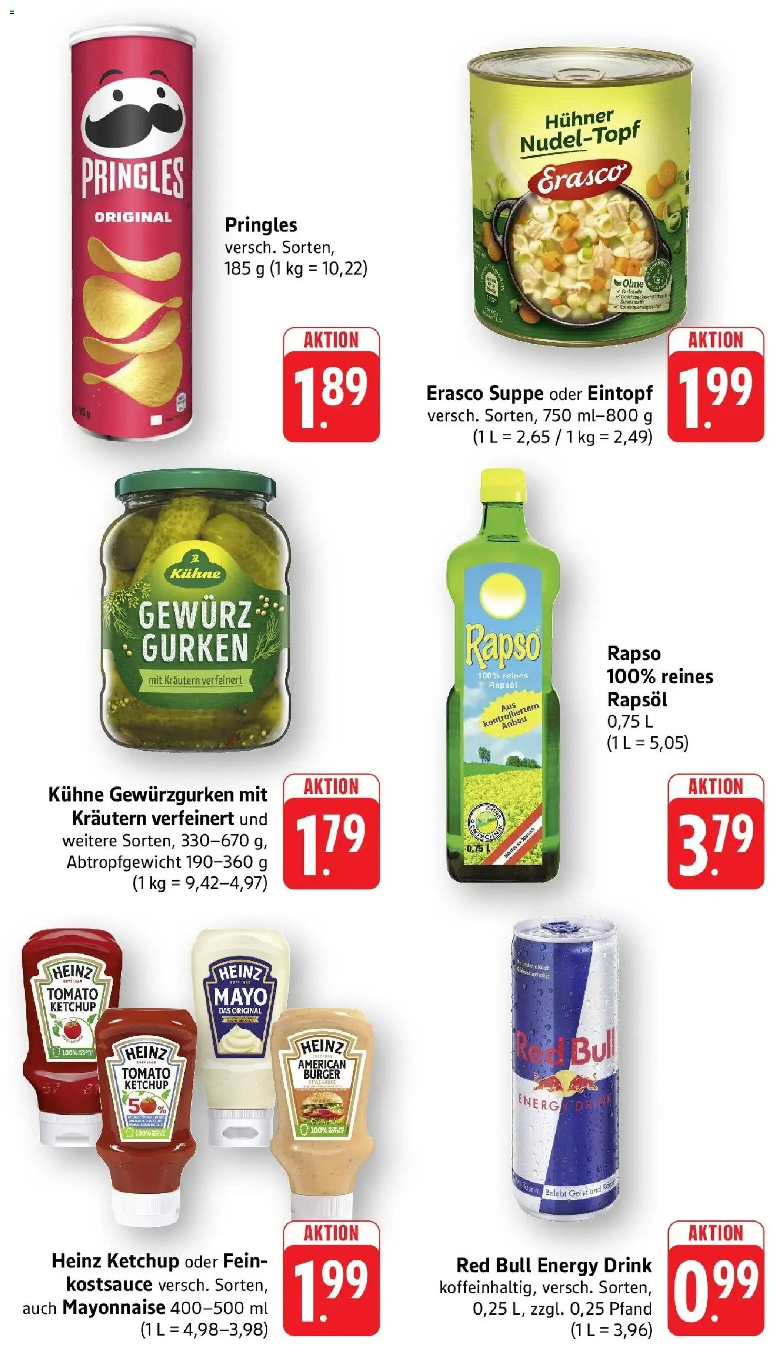 nah & gut Prospekt Offenburg-Zunsweier – gültig ab 10.08.2026 | Seite: 7 | Produkte: Rapsöl, Burger, Erasco, Gurken