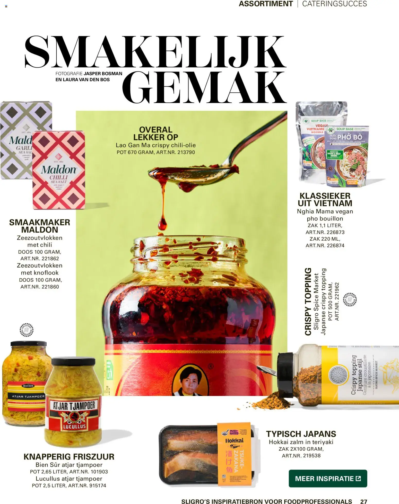 {H1} | Pagina: 27 | Producten: Zalm, Zak, La, Knoflook