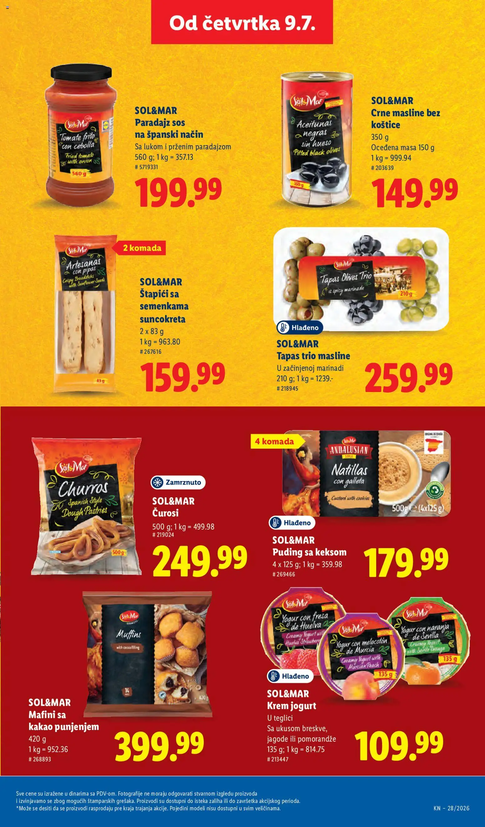 Lidl katalog - važi od 09.07.2026 | Strana: 55 | Proizvode: Masline, Sos, Jogurt, Paradajz