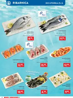 Spar Katalog - Pregled kataloga iz trgovine Spar, vrijedi od 19.08.2026 | Stranica: 8 | Proizvodi: Sipa, Riba, Orada, Brancin