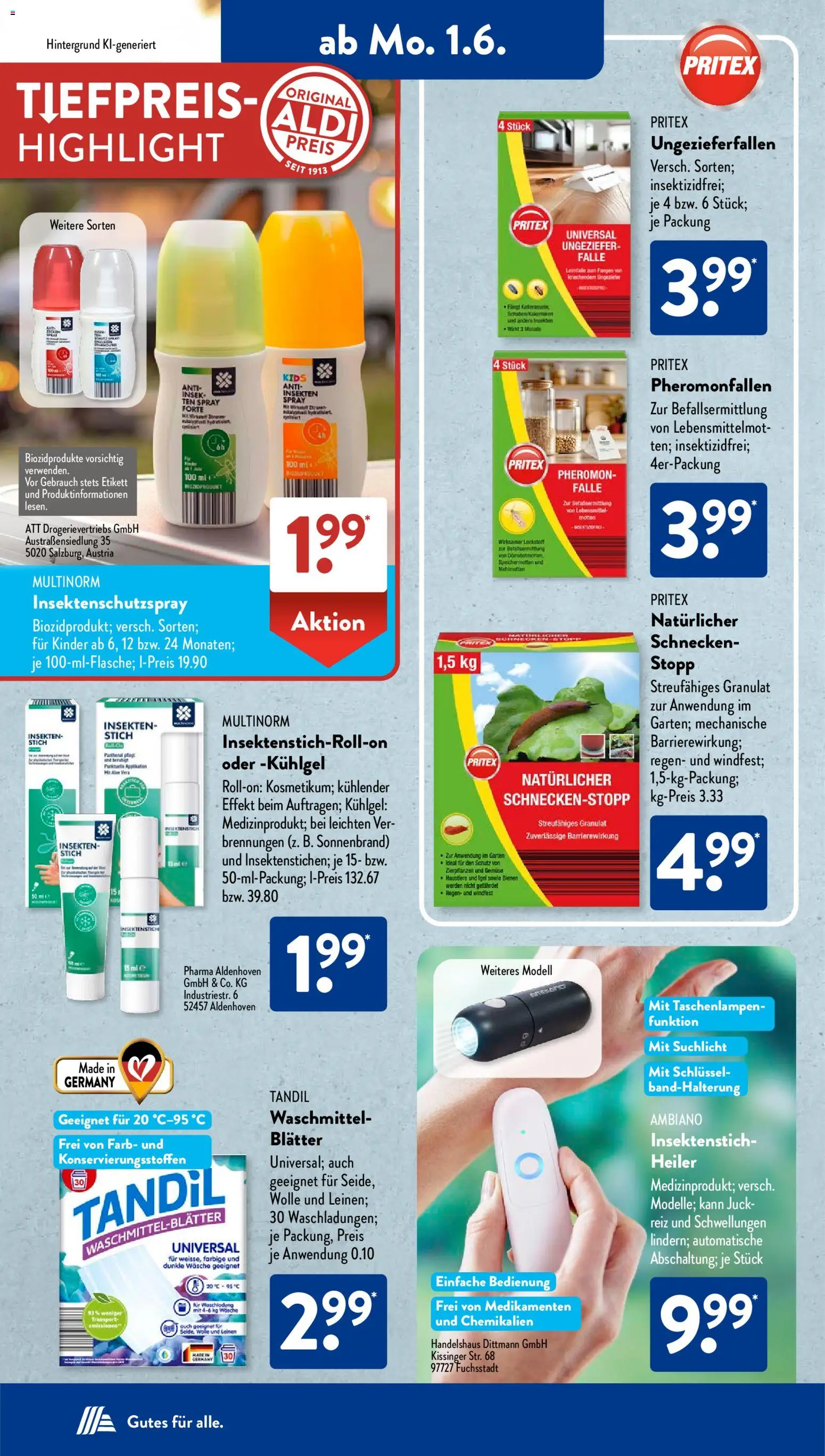 Aldi Süd Prospekt 	 – gültig ab 01.06.2026 | Seite: 6 | Produkte: Gemüse, Waschmittel