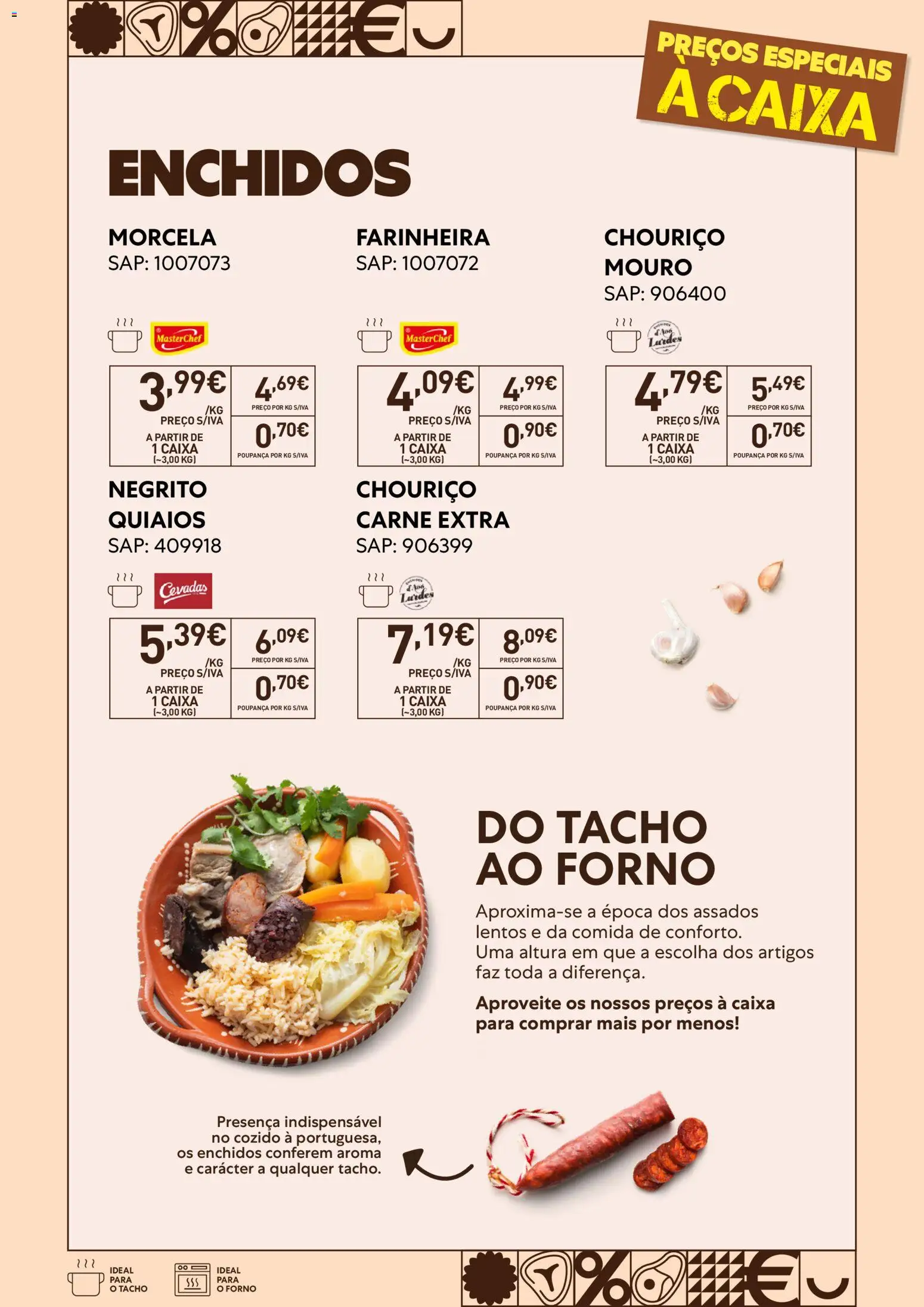 Recheio folheto Especial Carnes do Tacho ao Forno │ válido de 20/10/2026 | Página: 4 | Produtos: Forno, O forno, Caixa, Carne