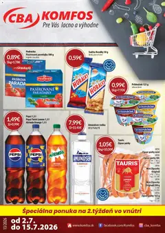 CBA Komfos leták platný od 02.07.2026